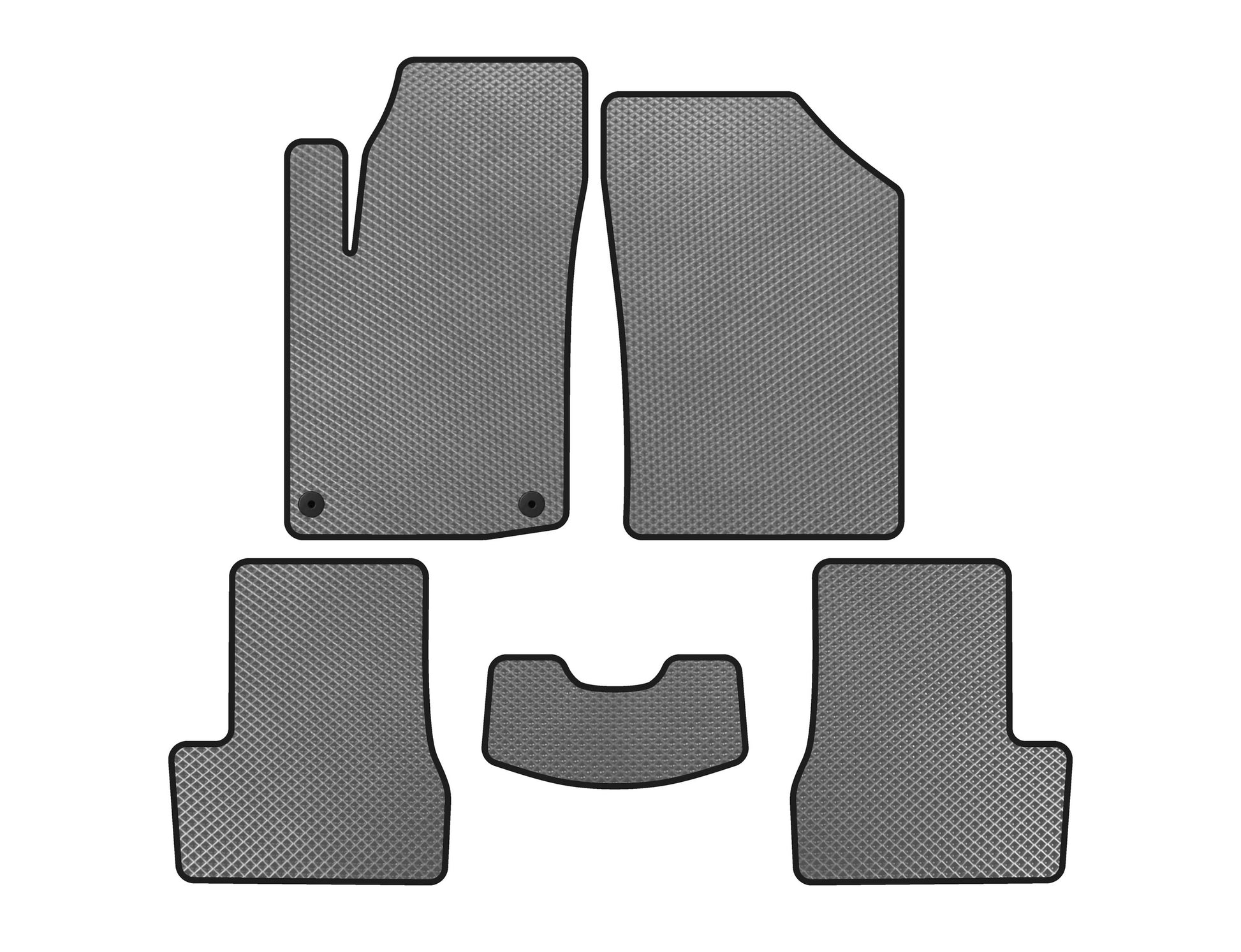 EVA Floor Mats (HB, Gray) for Citroen C-3 2009-2016 - image 1