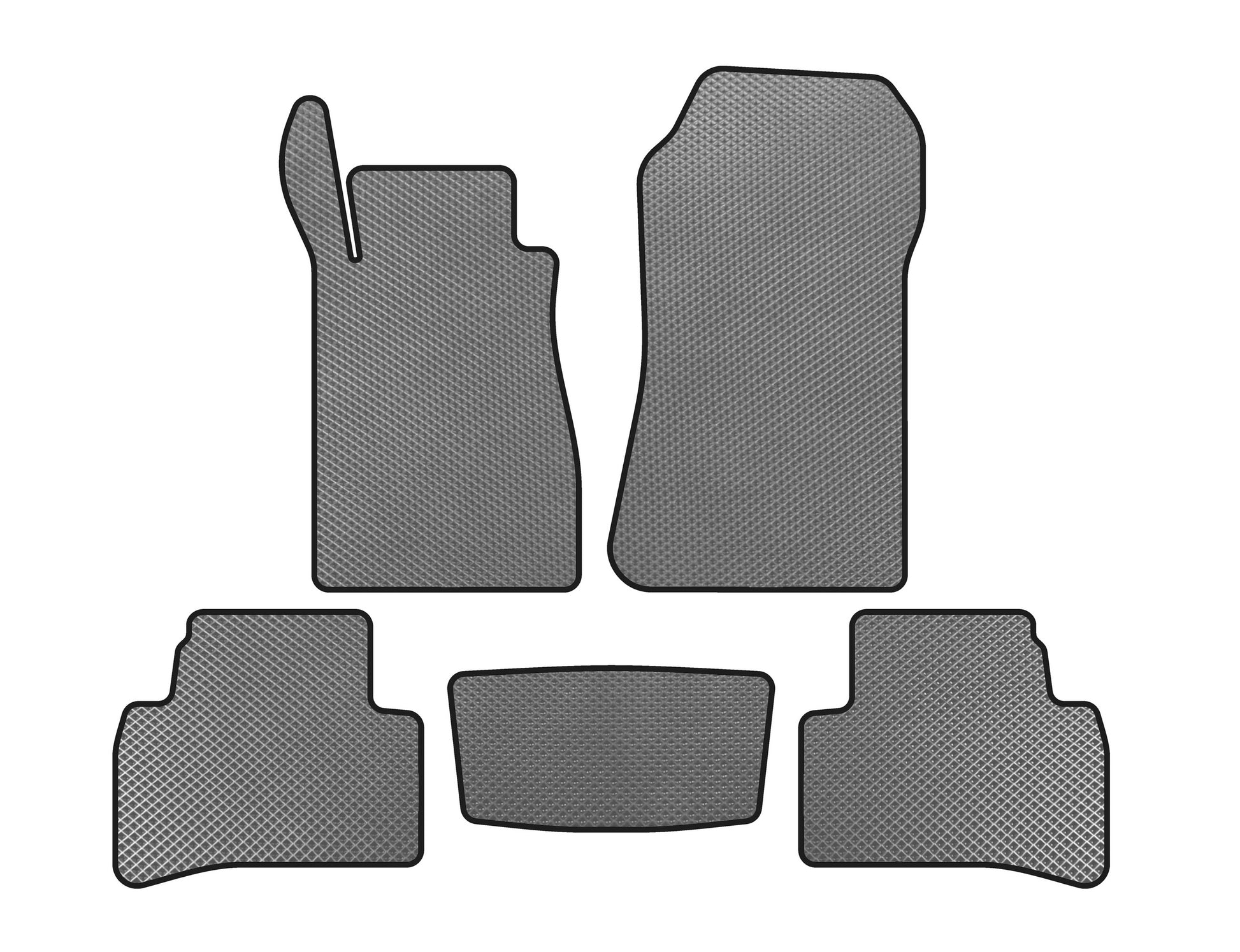 EVA Floor Mats (Coupe, Gray) for Mercedes CLK W208 1997-2002 - image 1