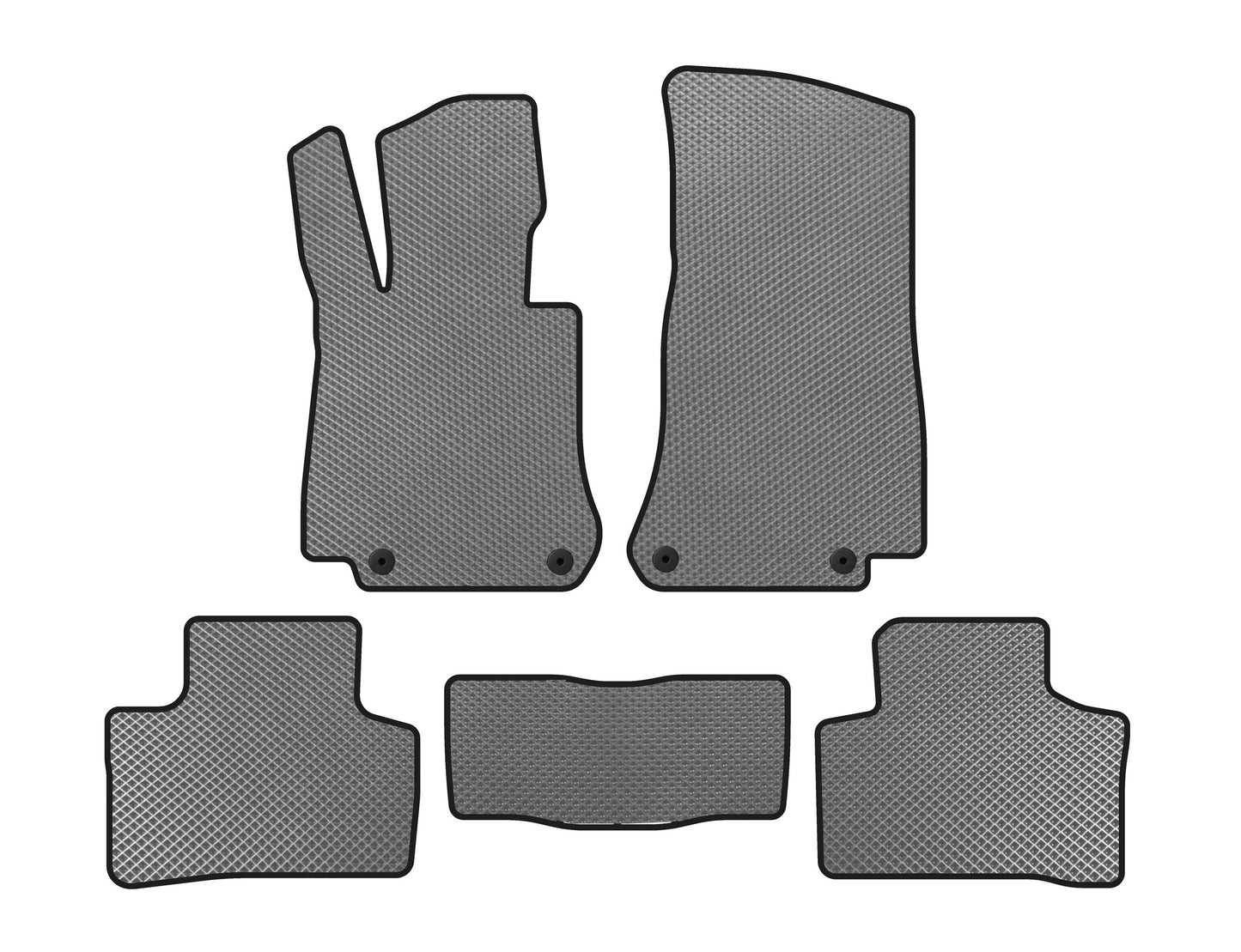 EVA Floor Mats (Gray) for Mercedes EQC 2019-2023 - image 1