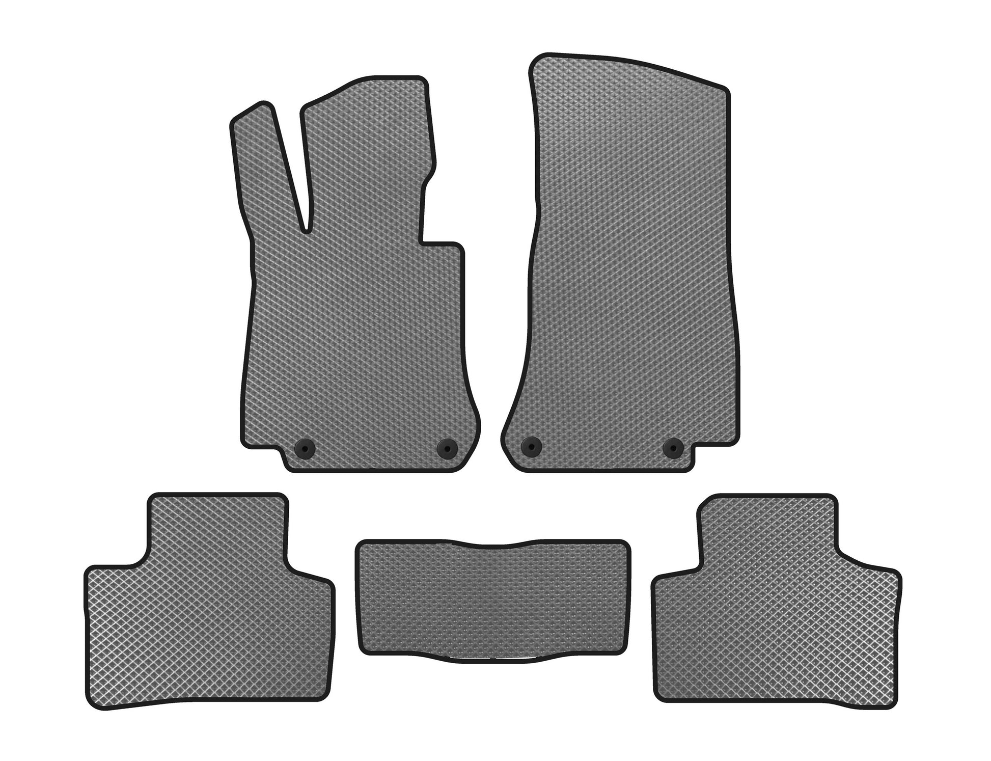 EVA Floor Mats (Gray) for Mercedes EQC 2019-2023 - image 1