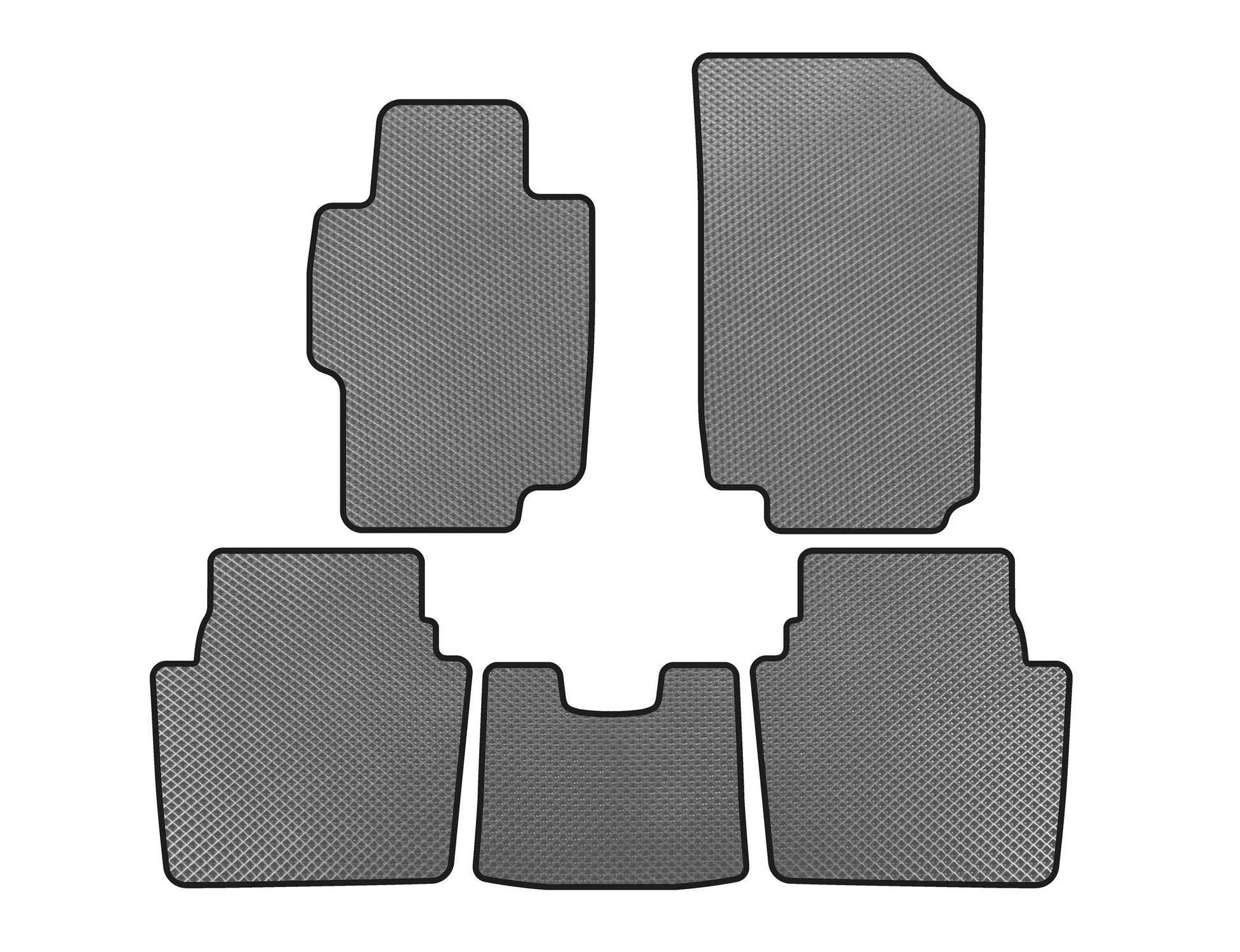 EVA Floor Mats (SD, Gray) for Honda Accord VII 2002-2007 - image 1
