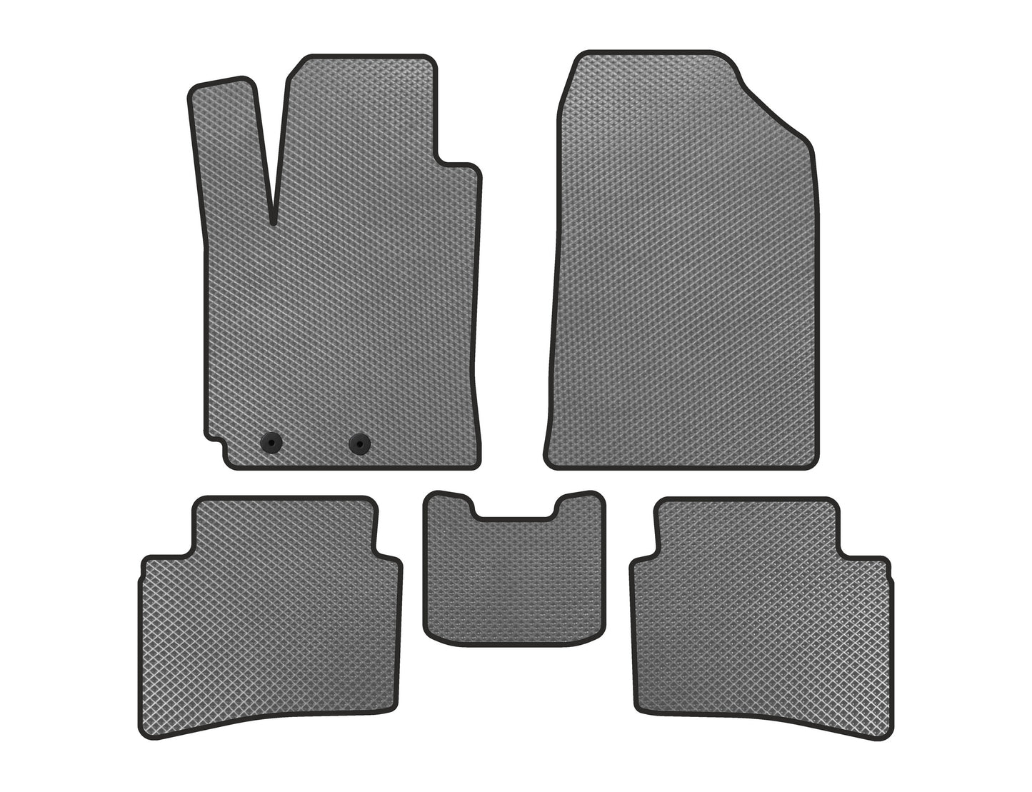 EVA Car Mats (X-Line, Gray) for Kia Rio 2017- - image 1