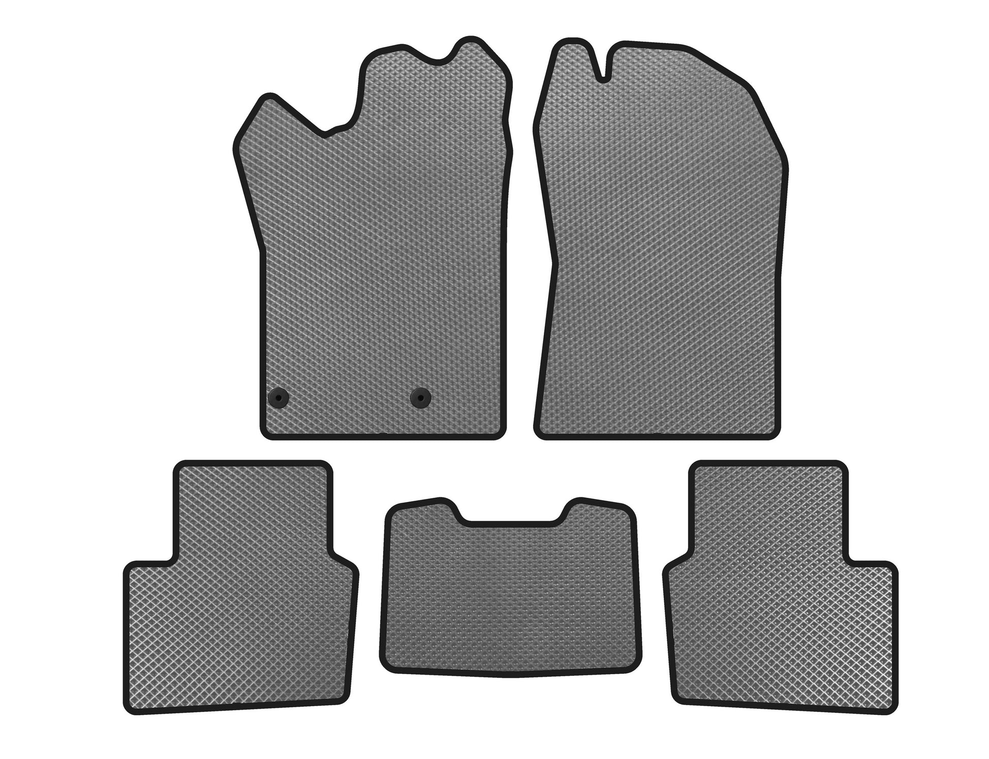 EVA Floor Mats (Hybrid, Gray) for Nissan Qashqai 2021- - image 1