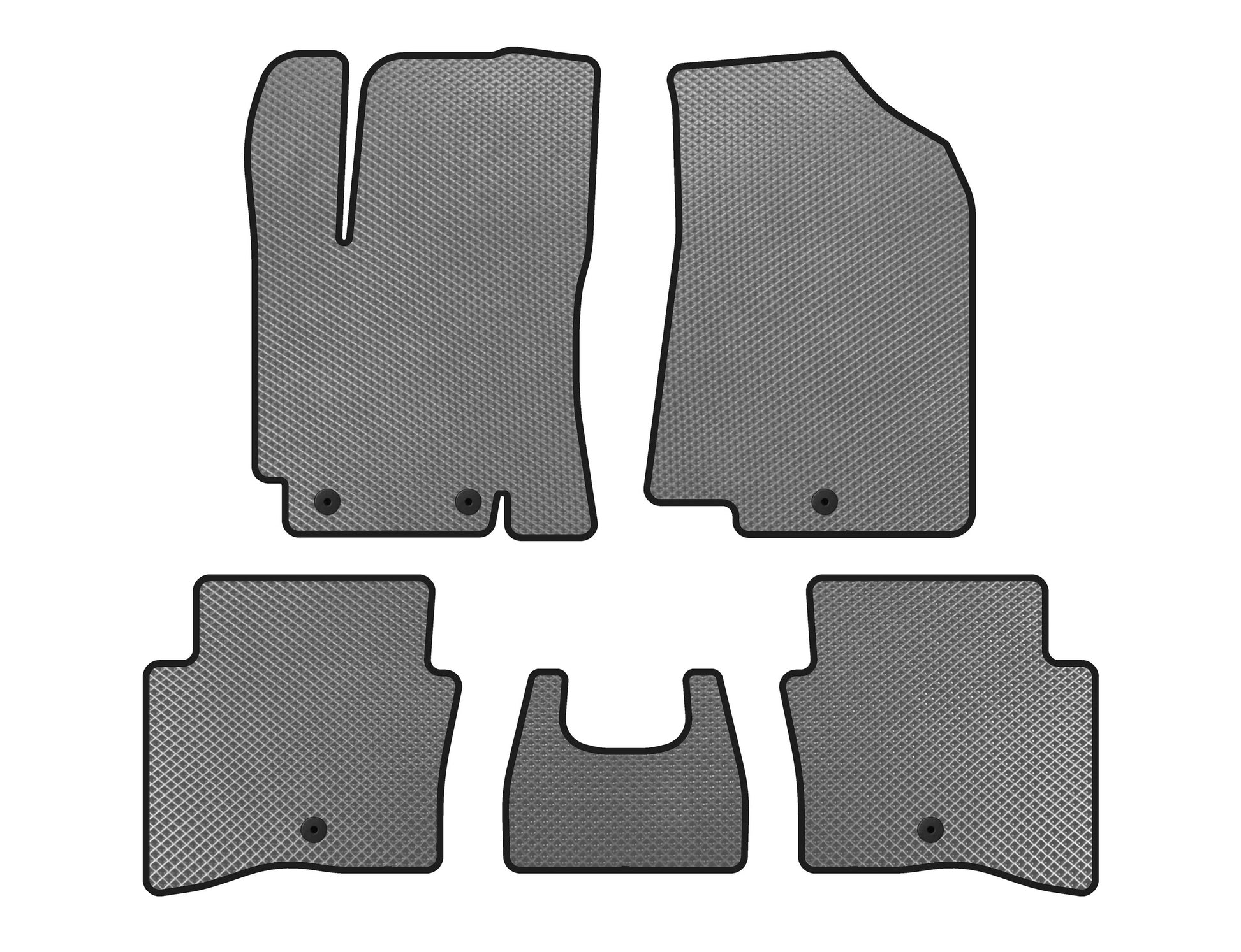 EVA Floor Mats (SD, Gray) for Kia Rio 2012-2017 - image 1