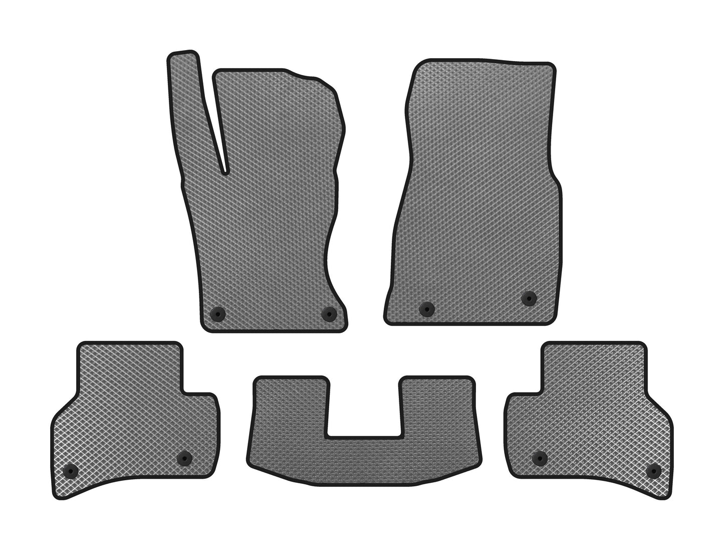 EVA Floor Mats (2015-2019, SD, Gray) for Jaguar XE 2016- - image 1