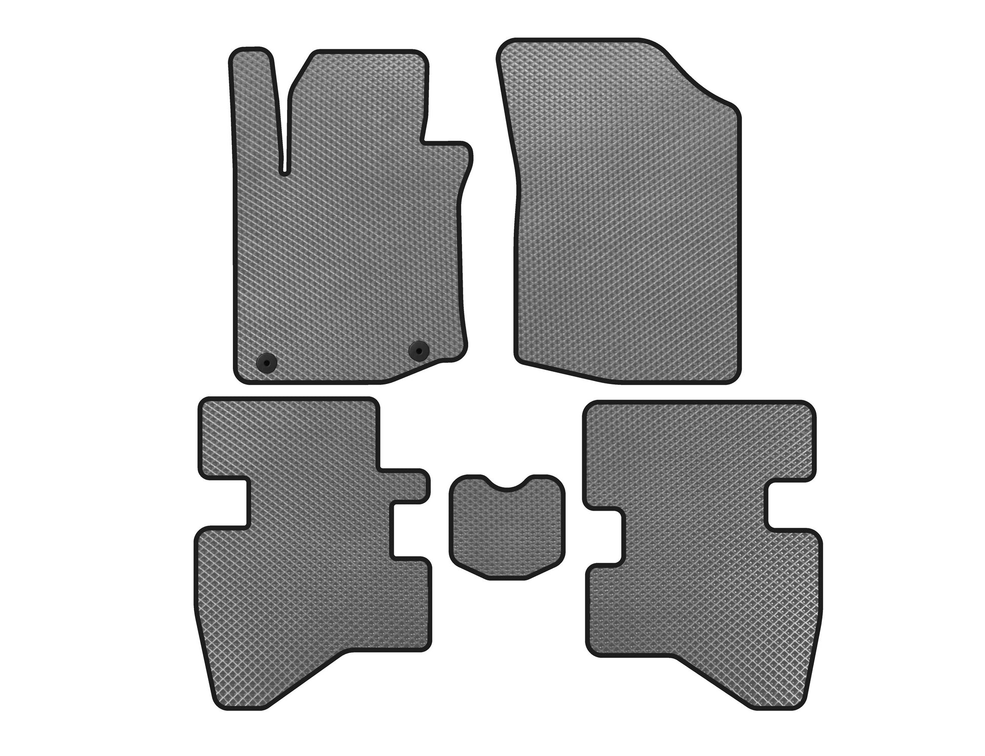 EVA Floor Mats (HB, Gray) for Citroen C-1 2005-2014 - image 1