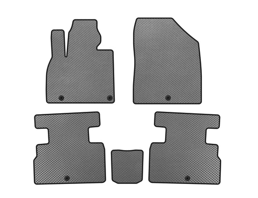 EVA Floor Mats (2 Rows, 7-Seater, Grey) for Kia Stonic 2017- - image 1