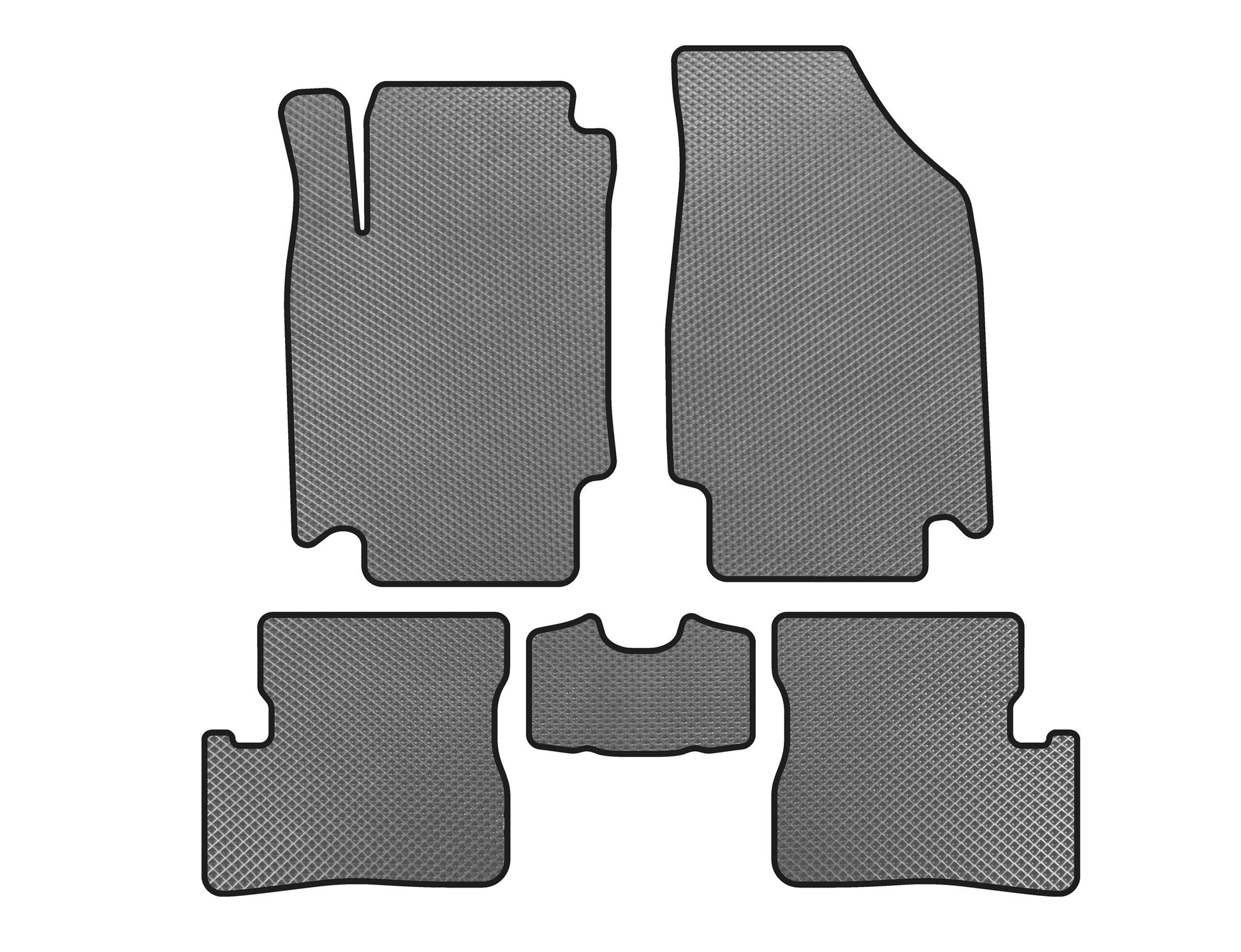 EVA Floor Mats (HB, Gray) for Nissan Micra K12 2003-2010 - image 1