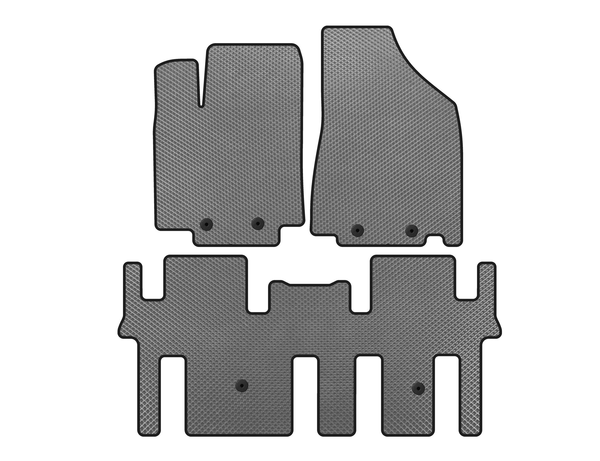 EVA Floor Mats (2 Rows, Gray) for Nissan Pathfinder R52 2012-2021 - image 1
