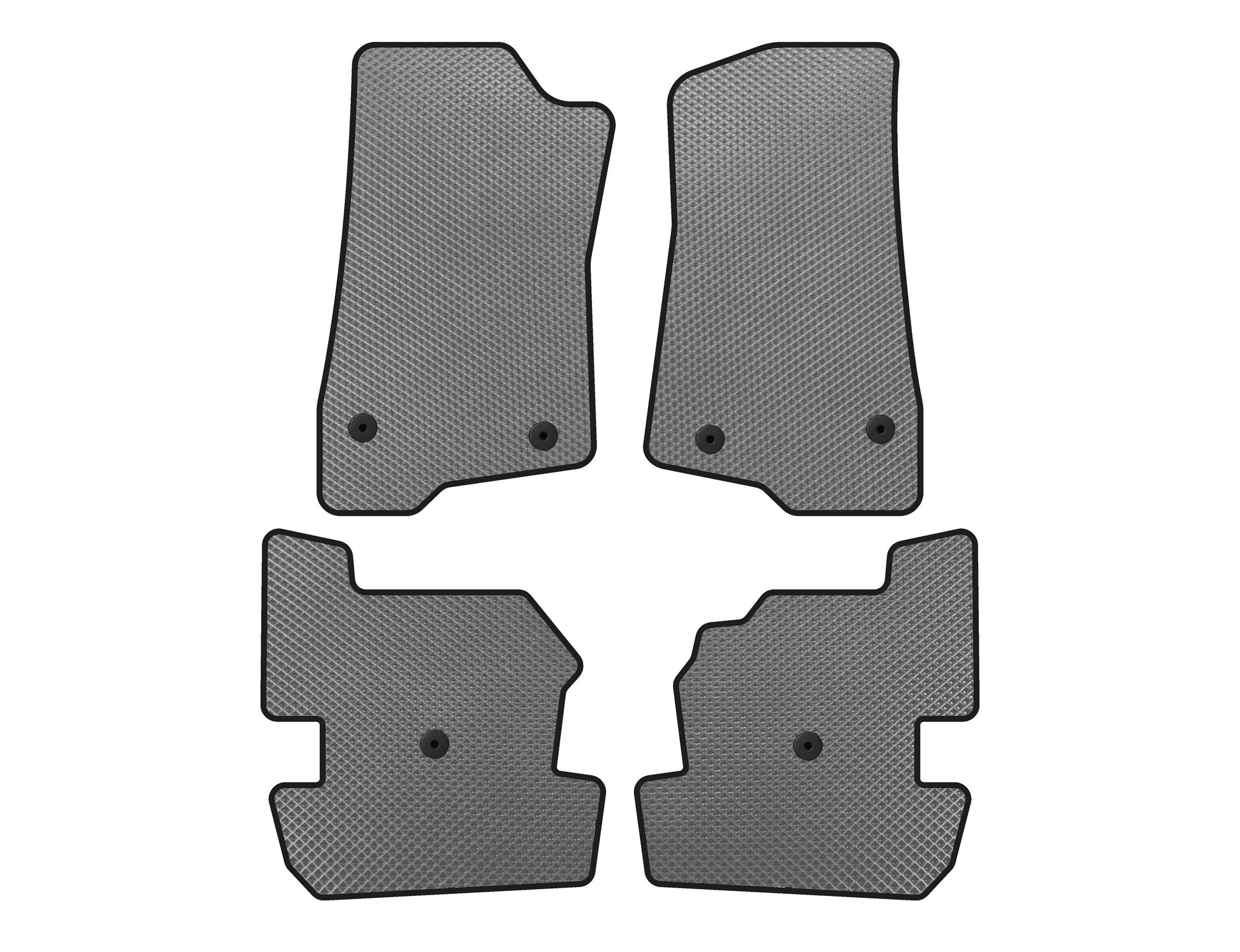 EVA Floor Mats (Gray) for Jeep Wrangler 2018- - image 1