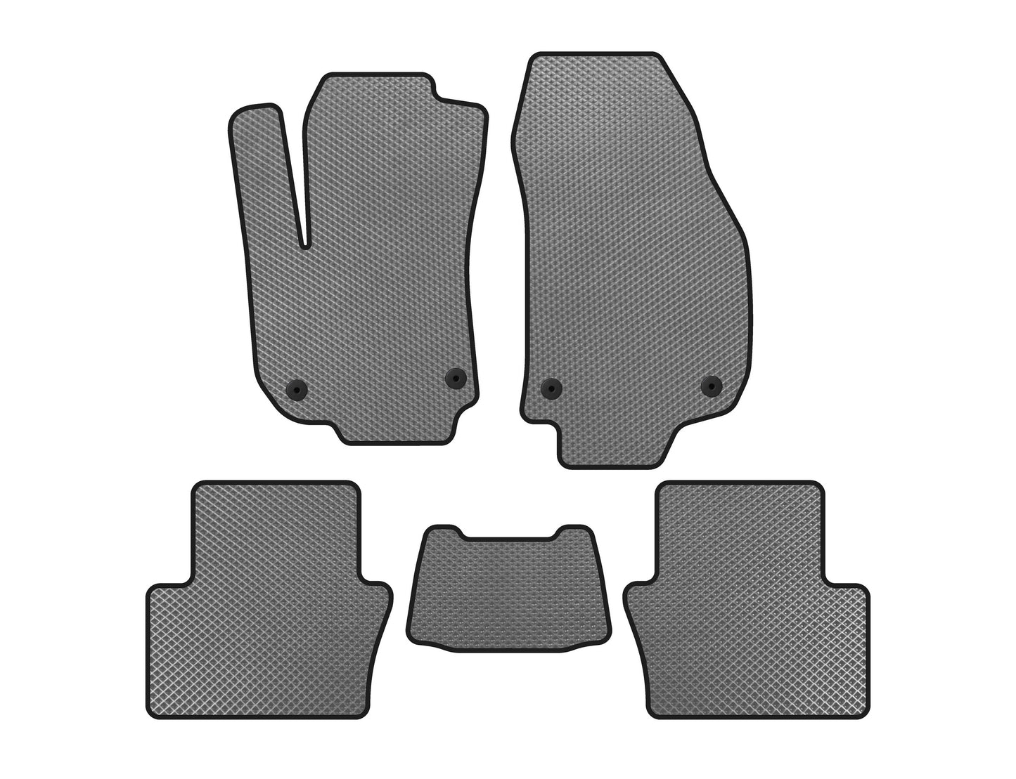 EVA Floor Mats (2 Rows, Gray) for Opel Zafira B 2005-2011 - image 1