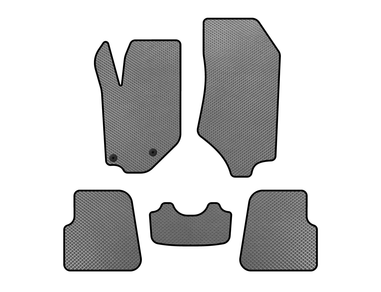 EVA Floor Mats (HB, 5-Door, Gray) for Opel Corsa F 2019- - image 1
