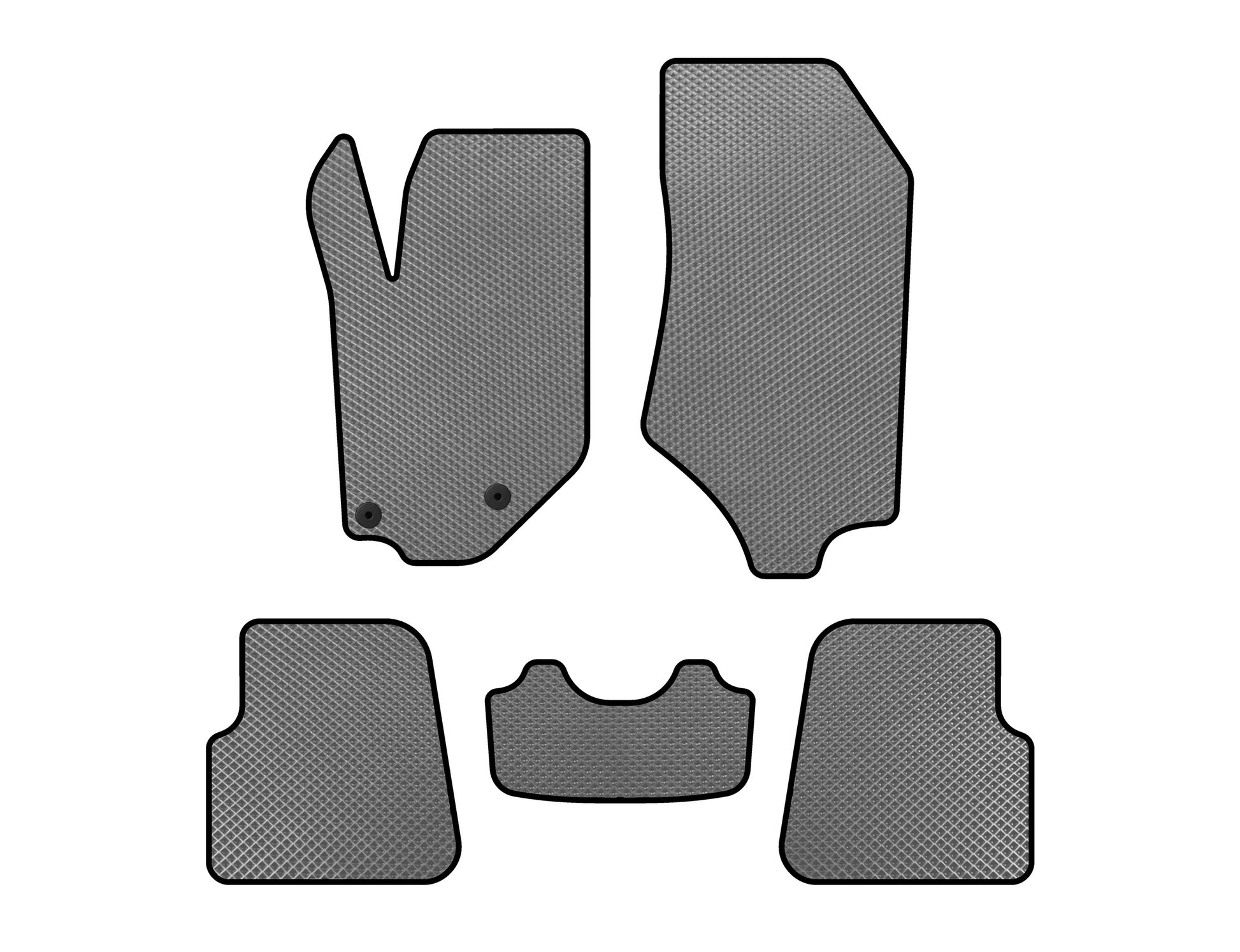 EVA Floor Mats (HB, 5-Door, Gray) for Opel Corsa F 2019- - image 1