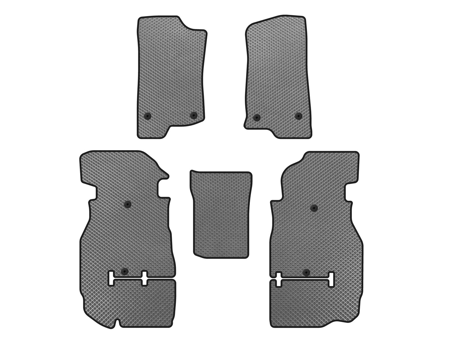 EVA Floor Mats (Rubicon Unlimited/5-Door, Gray) for Jeep Wrangler 2018- - image 1