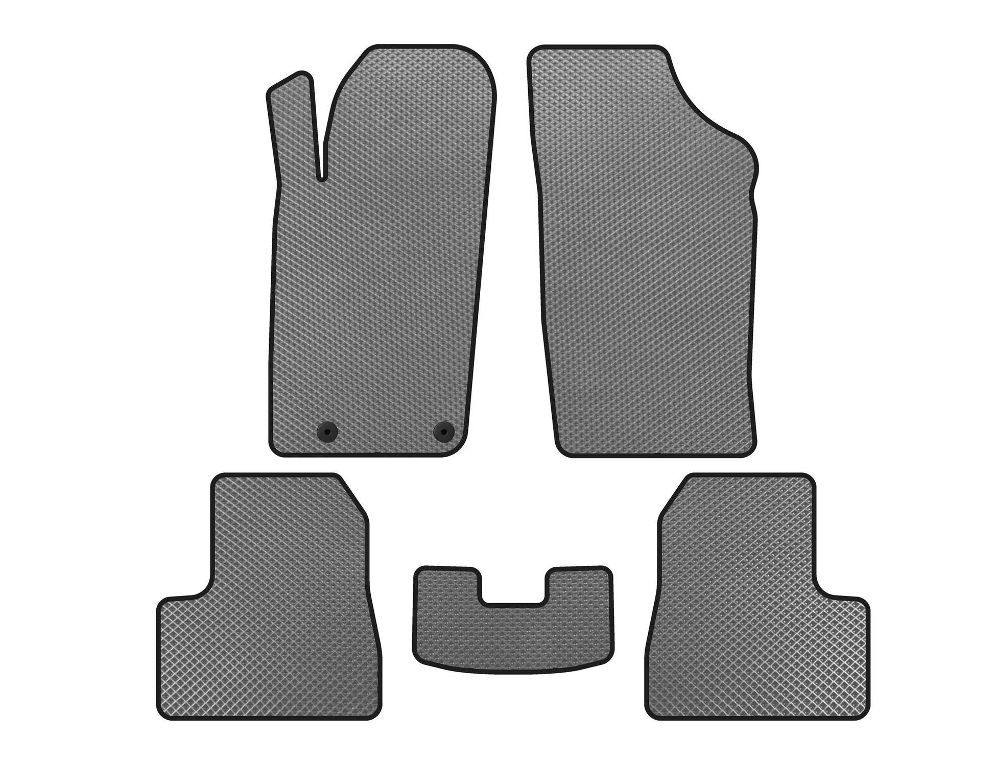 EVA Floor Mats (2009-2013, Gray) for Peugeot 206 1998-2024 - image 1