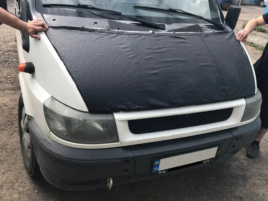 Hood Bra (2000-2006, Leatherette) for Ford Transit 2000-2014 - image 1
