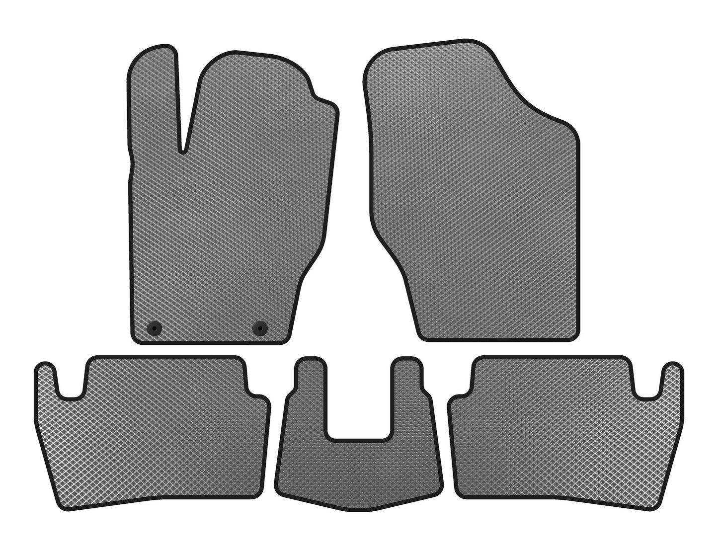 EVA Floor Mats (2001-2005, HB, 5-Door, Gray) for Peugeot 307 2001-2008 - image 1