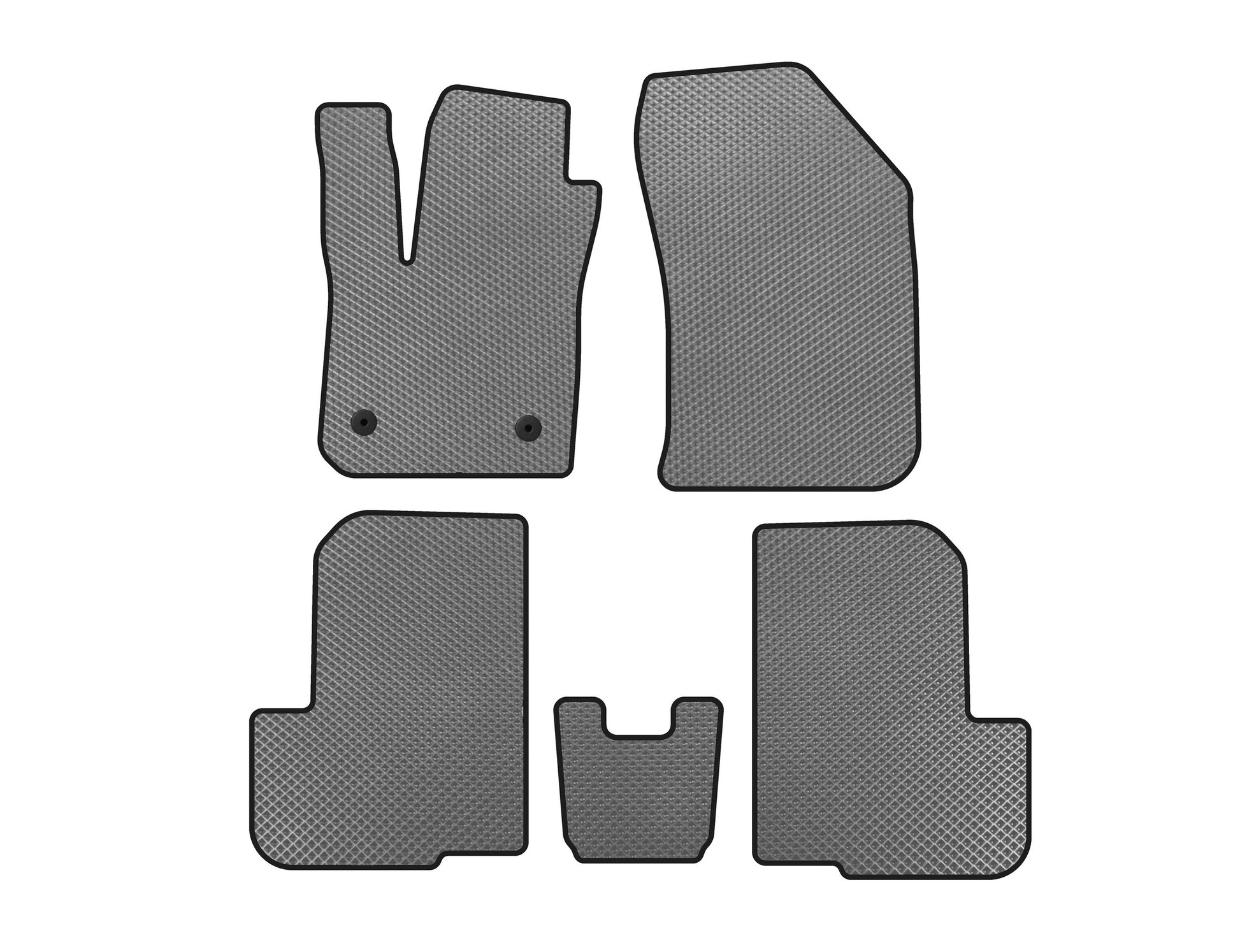 EVA mats (2 rows, 7-seater, Gray) for Dacia Lodgy 2012-2022 - image 1