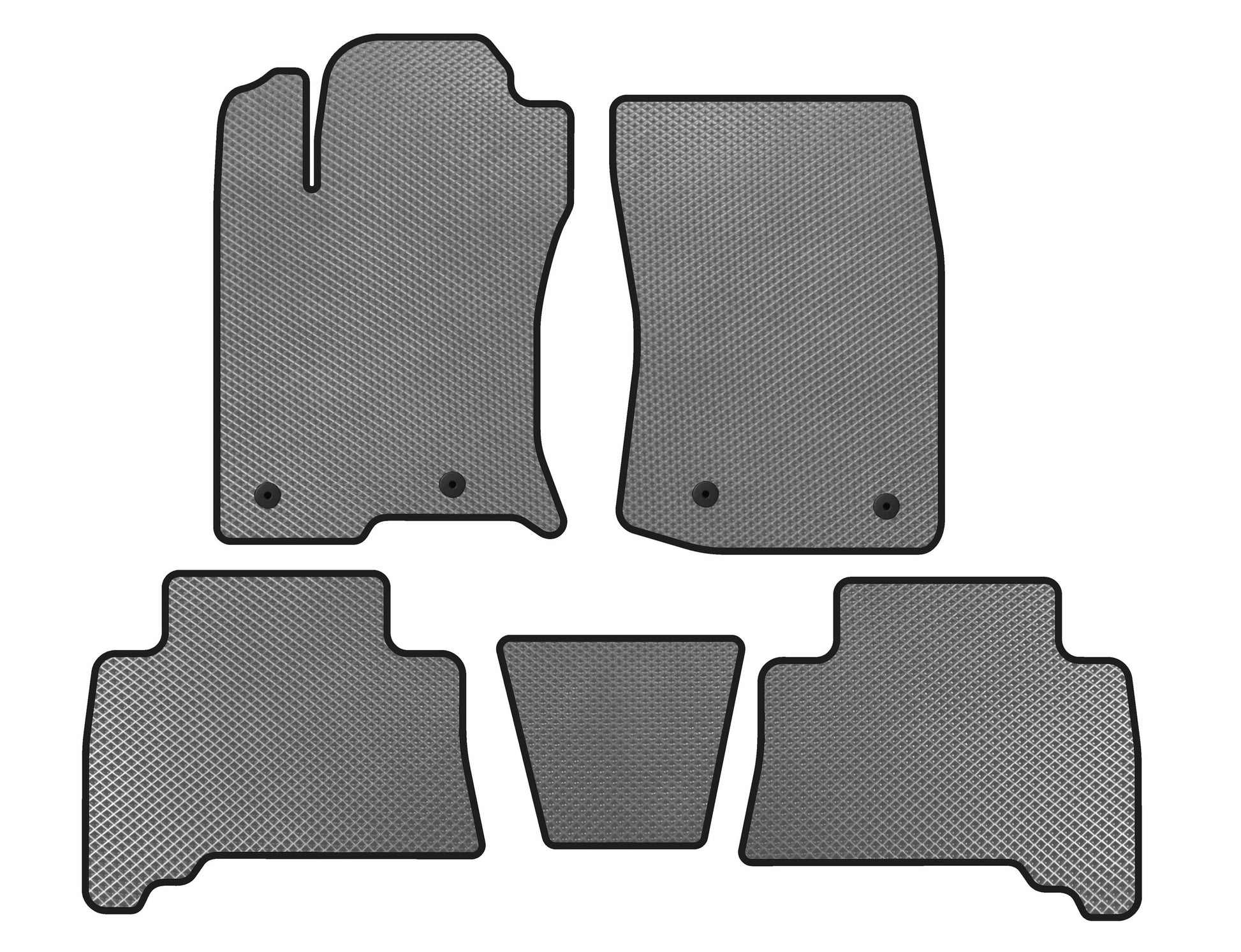 EVA Floor Mats (2009-2014, Gray) for Toyota 4Runner 2009-2024 - image 1