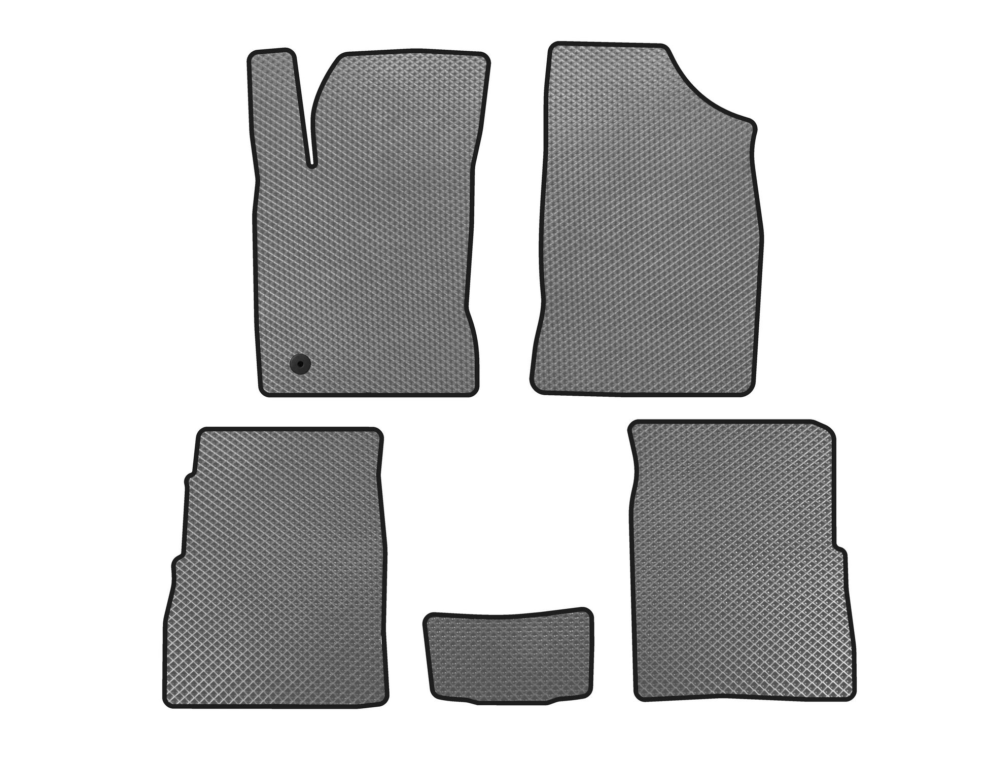 EVA Floor Mats (HB, 5-Door, Facelift, Grey) for Chrysler PT Cruiser 2000-2010 - image 1