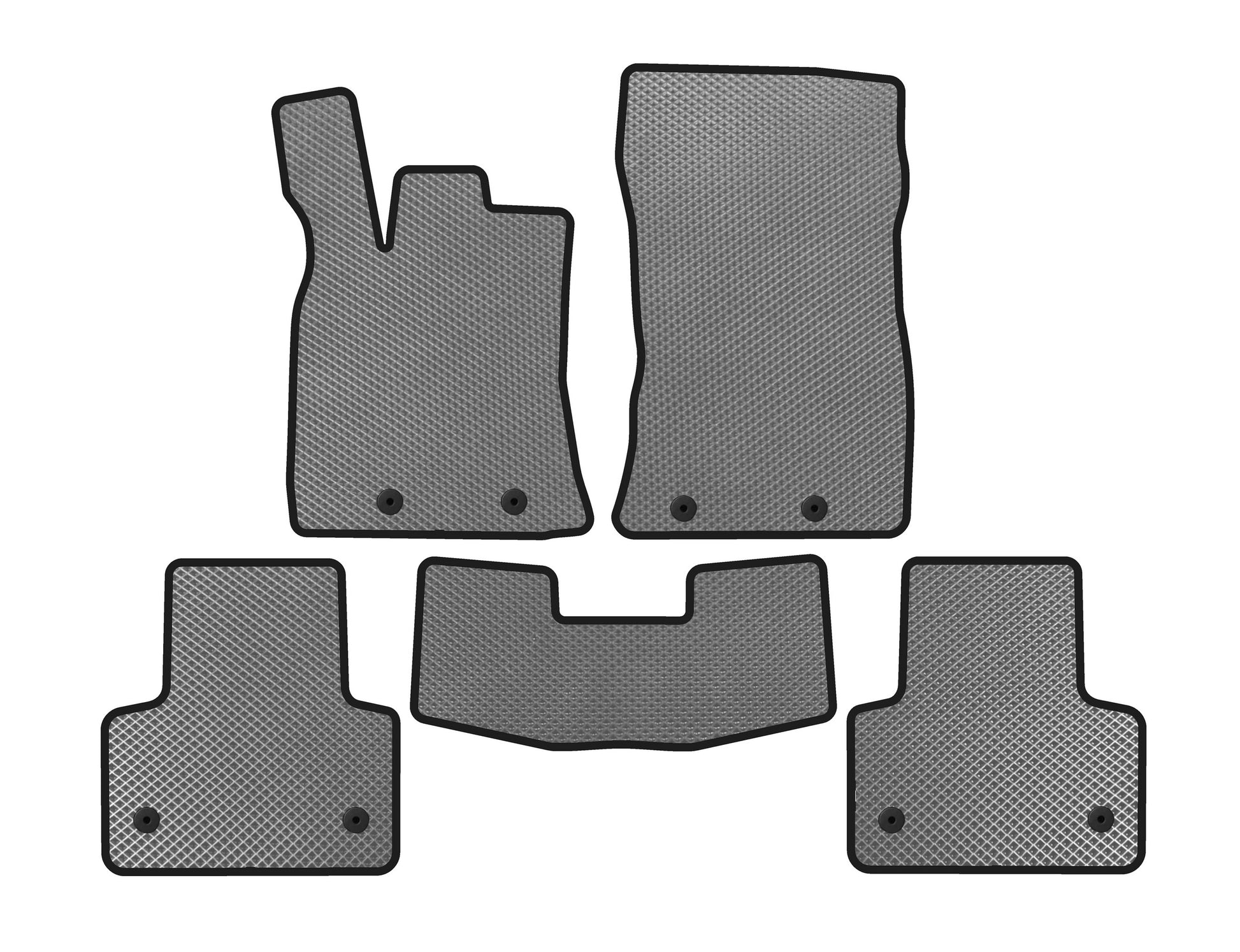 EVA Floor Mats (Short, Gray) for Jaguar XJ 2010- - image 1