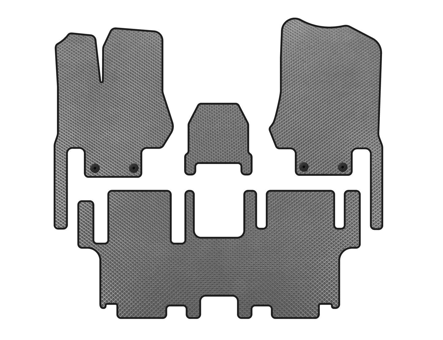 EVA Floor Mats (2 Rows, 7-Seater, Grey) for Nissan Quest 2011-2017 - image 1