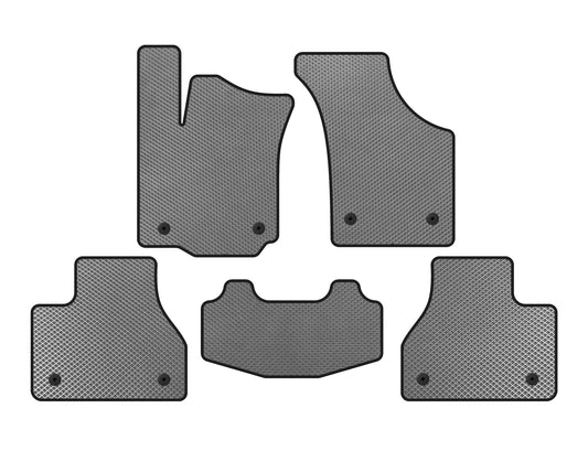 EVA Floor Mats (SD, Short Wheelbase, Gray) for Volkswagen Phaeton 2002-2016 - image 1
