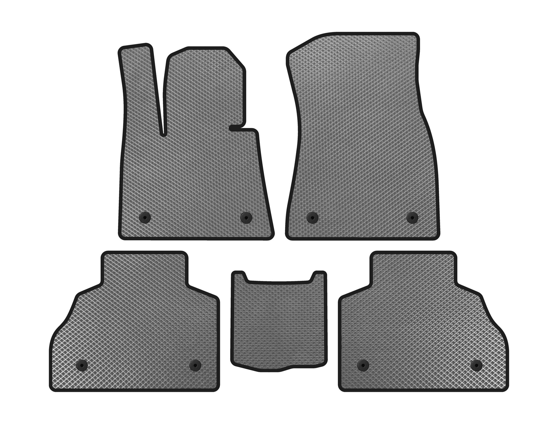 EVA Floor Mats (2 Rows, Gray) for BMW X7 G07 2019- - image 1