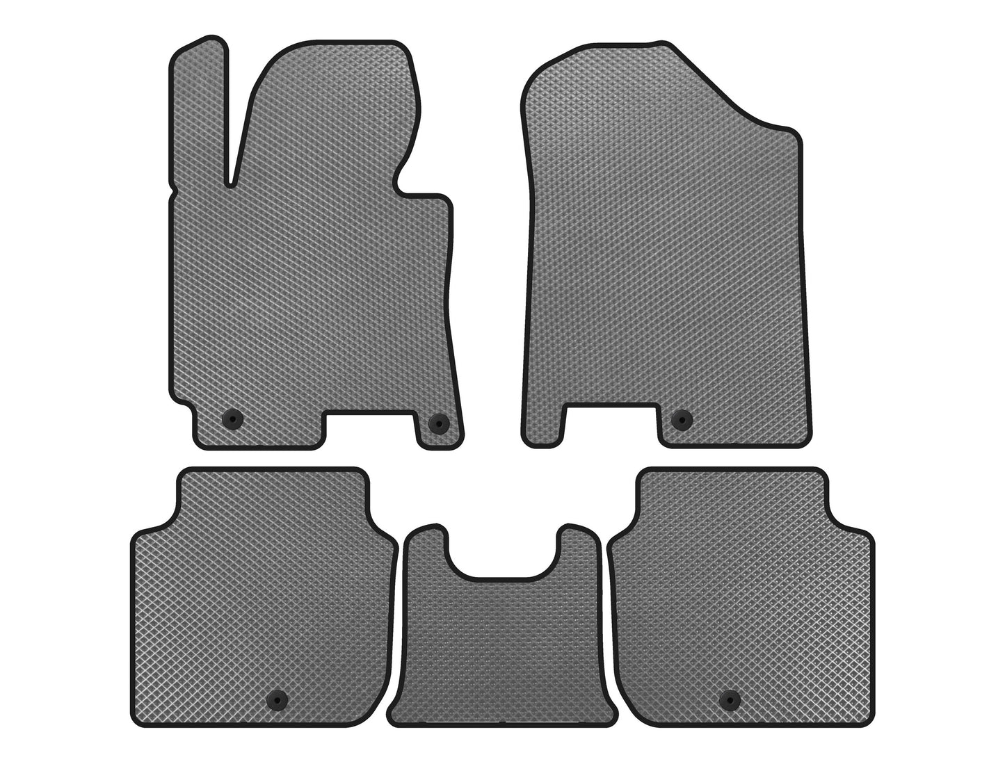 EVA Floor Mats (2012-2016, Gray) for Kia Forte 2008–2024 - image 1