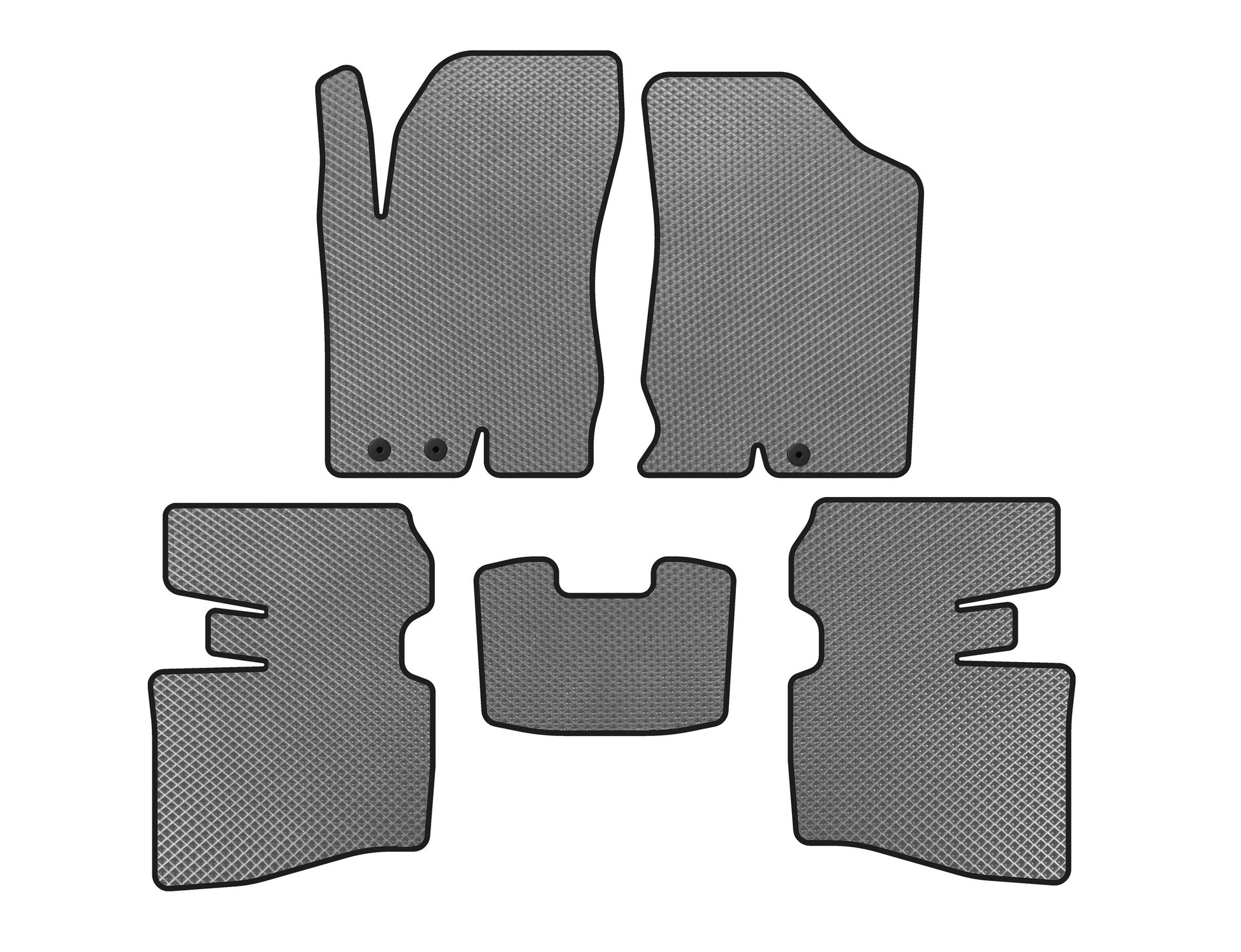 EVA Floor Mats (SD, Gray) for Honda Accord V 1997-2002 - image 1