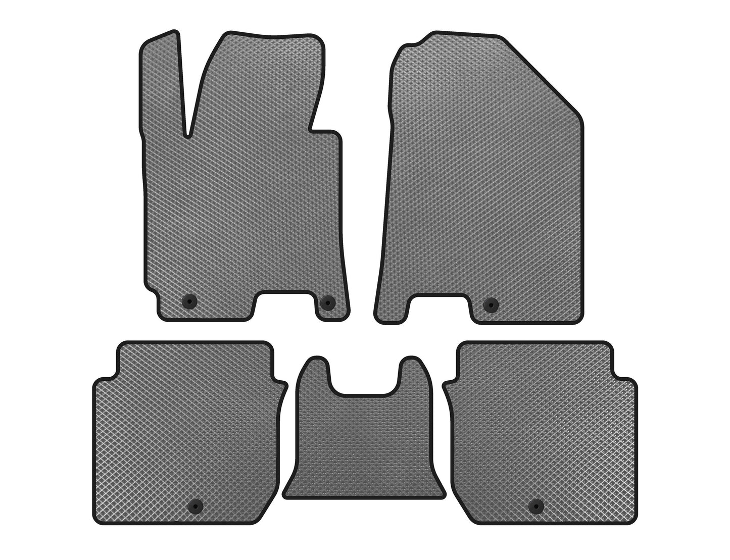 EVA Floor Mats (2016-2018, Gray) for Kia Forte 2008–2024 - image 1