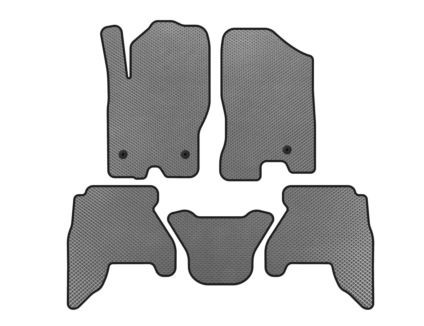 EVA Floor Mats (2 Rows, Gray) for Nissan Pathfinder R51 2005-2014 - image 1