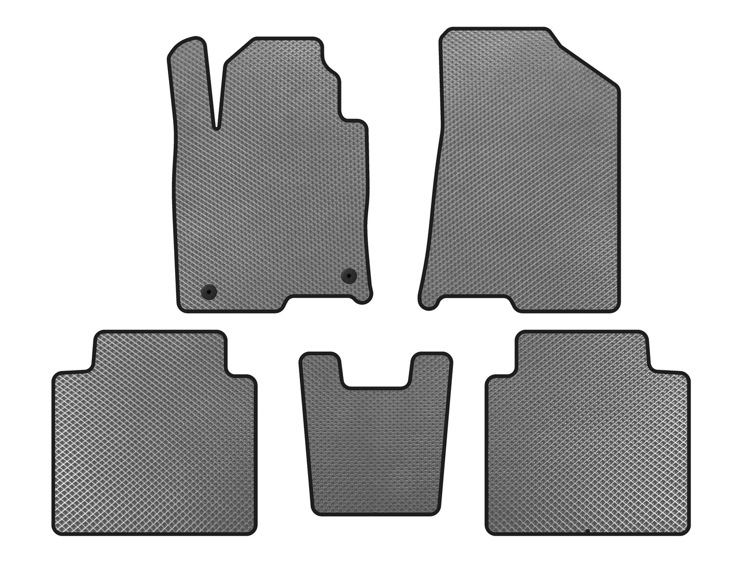 EVA Floor Mats (SD, Gray) for Hyundai Grandeur 2017- - image 1