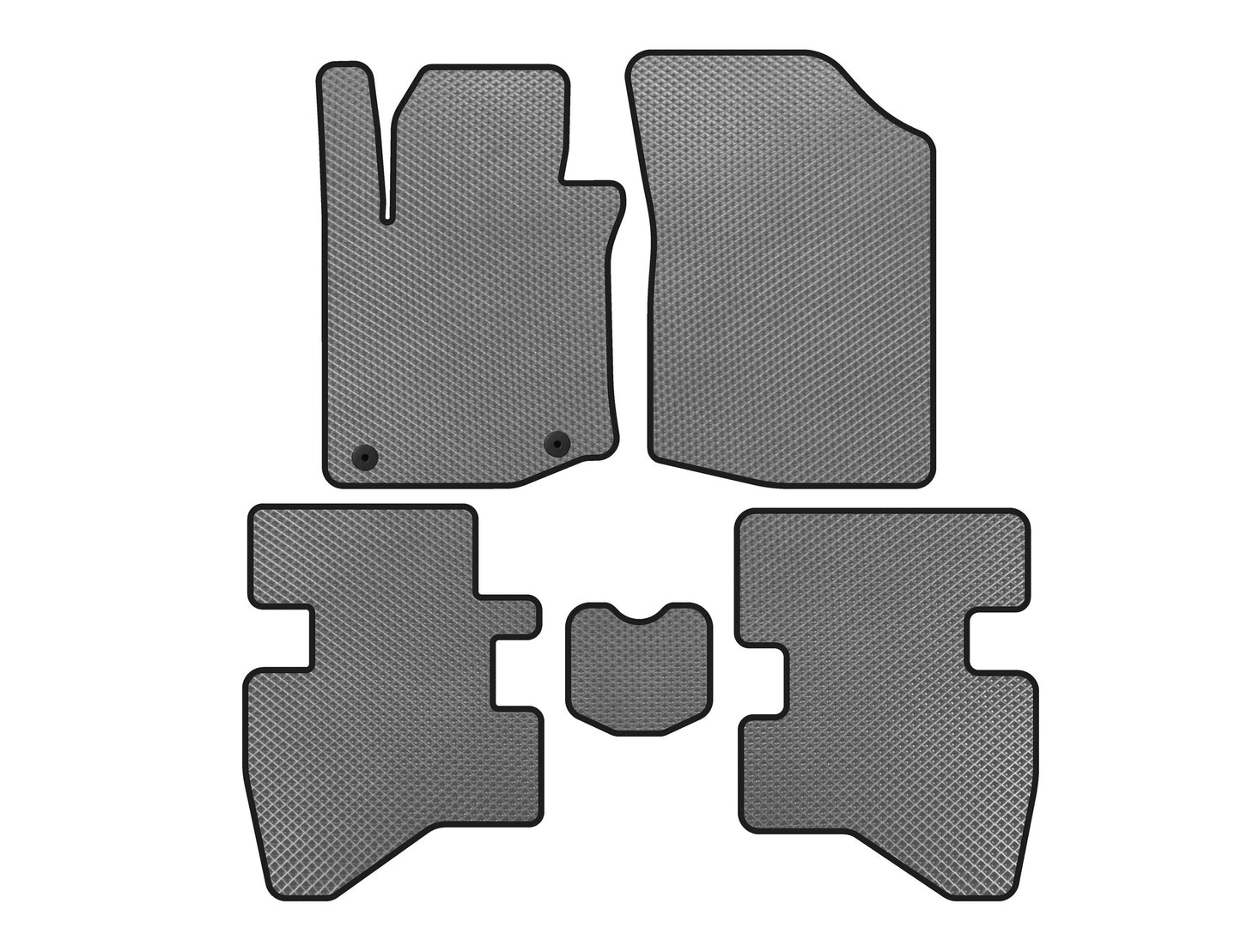 EVA Floor Mats (HB, Gray) for Citroen C-1 2014-2021 - image 1
