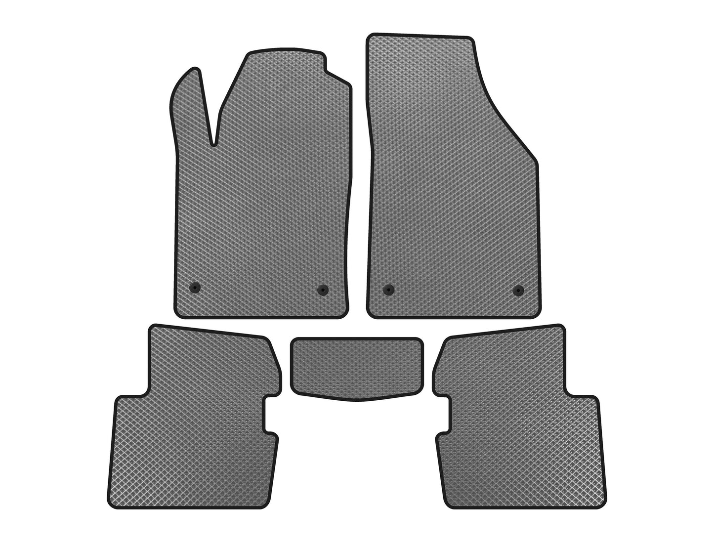 EVA Floor Mats (SD, Gray) for Dodge Dart 2012-2017 - image 1