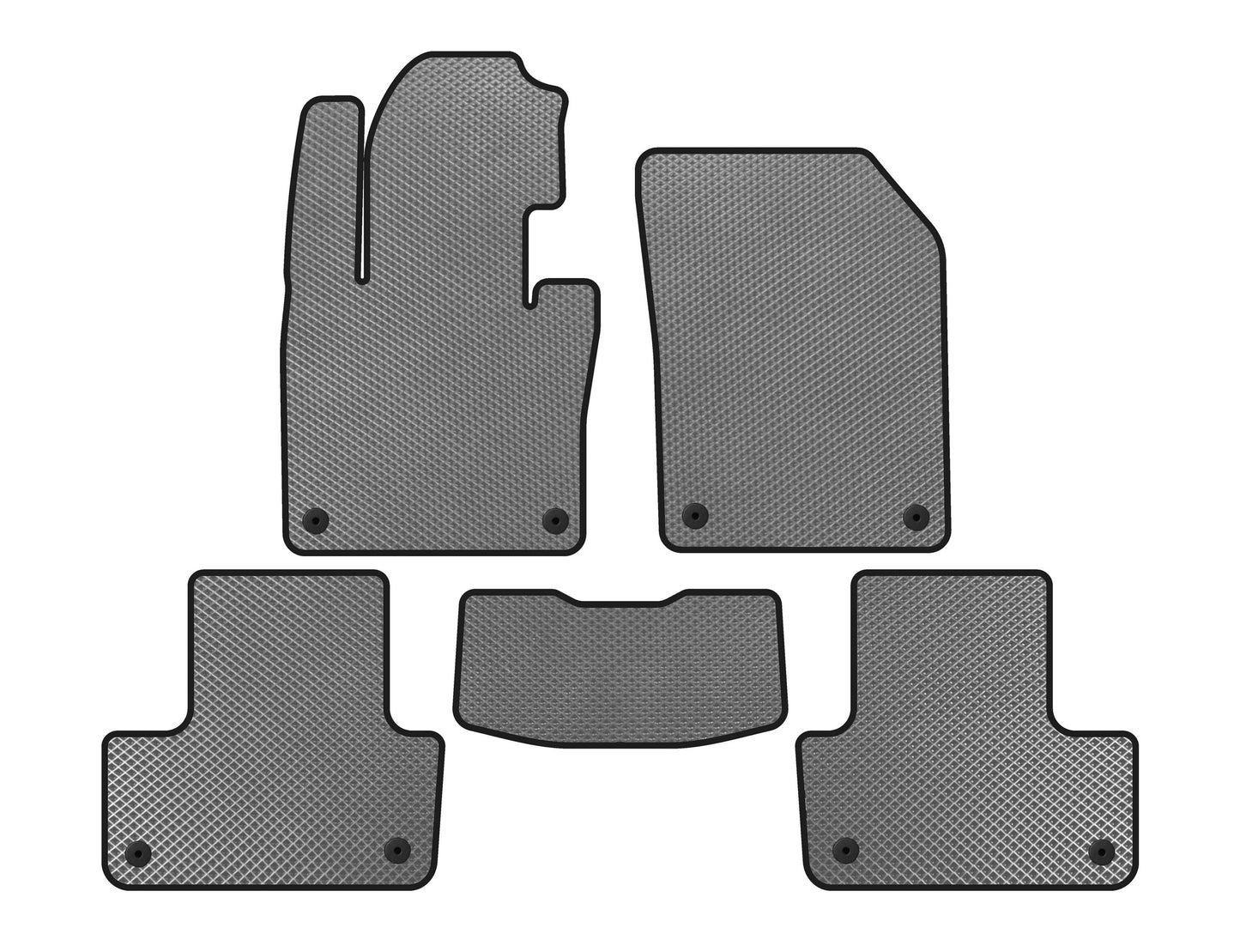 EVA Floor Mats (Gray) for Volvo XC60 2017- - image 1