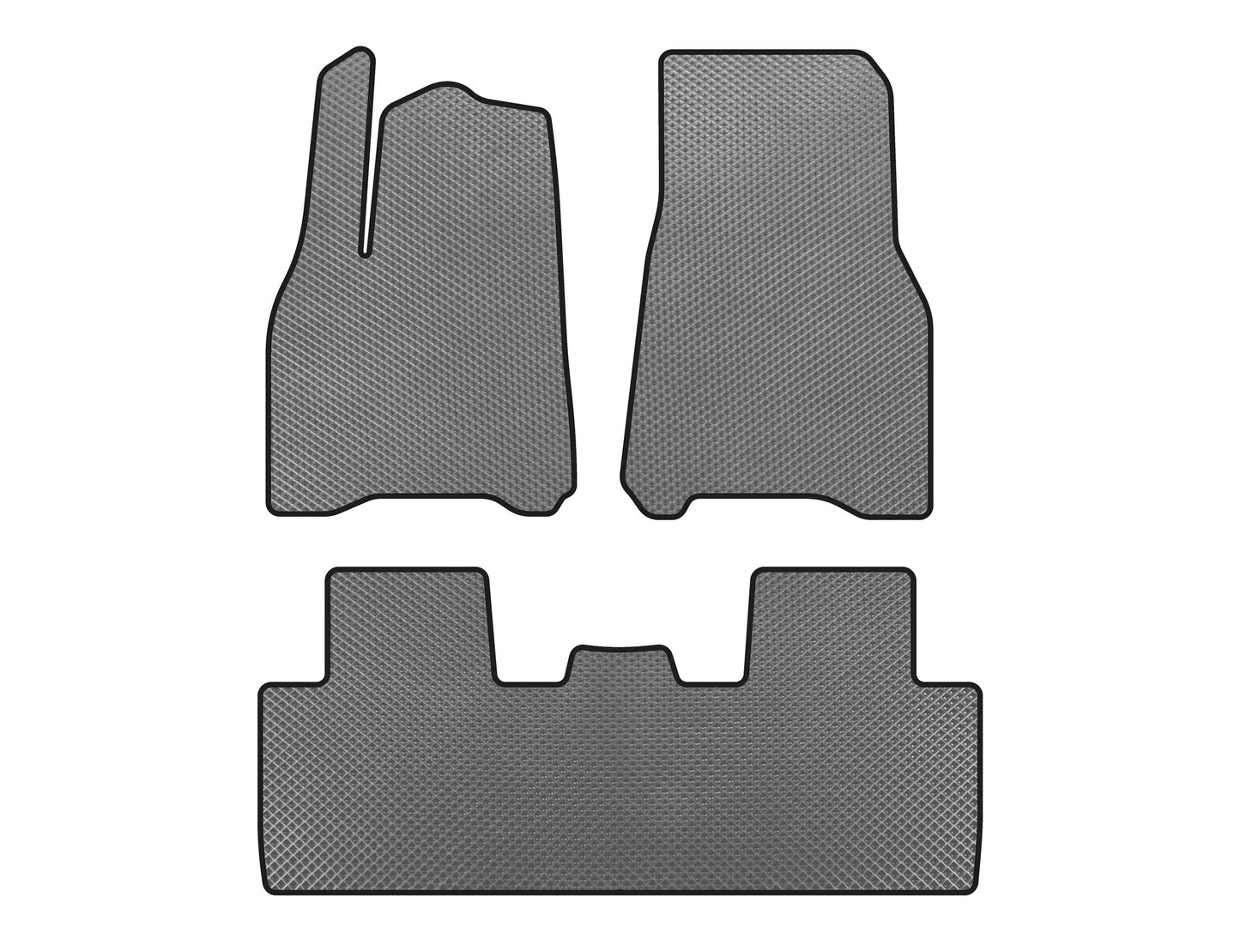 EVA Floor Mats (2020-2024, Gray) for Tesla Model Y 2020- - image 1