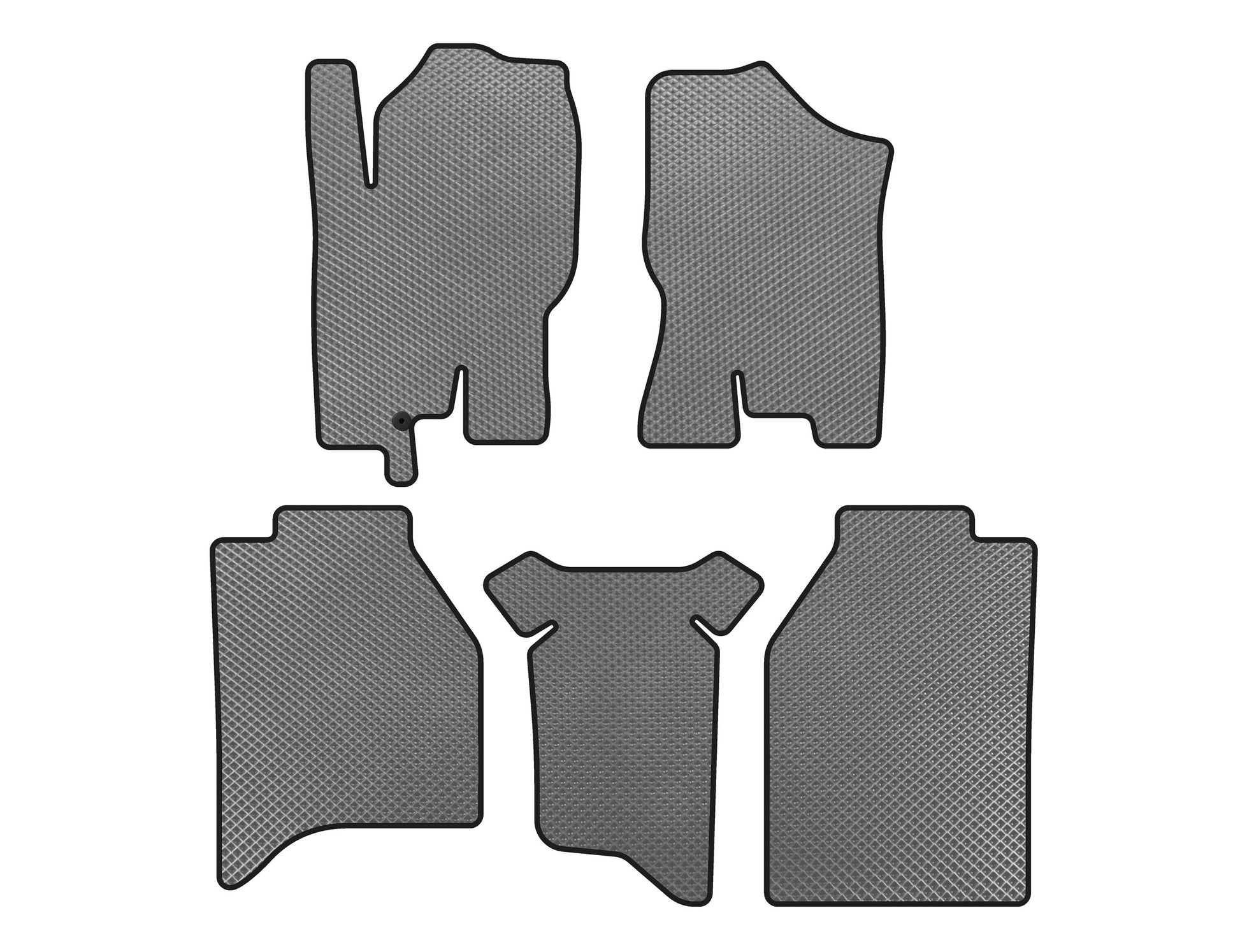 EVA Floor Mats (Gray) for Nissan Navara 2006-2015 - image 1