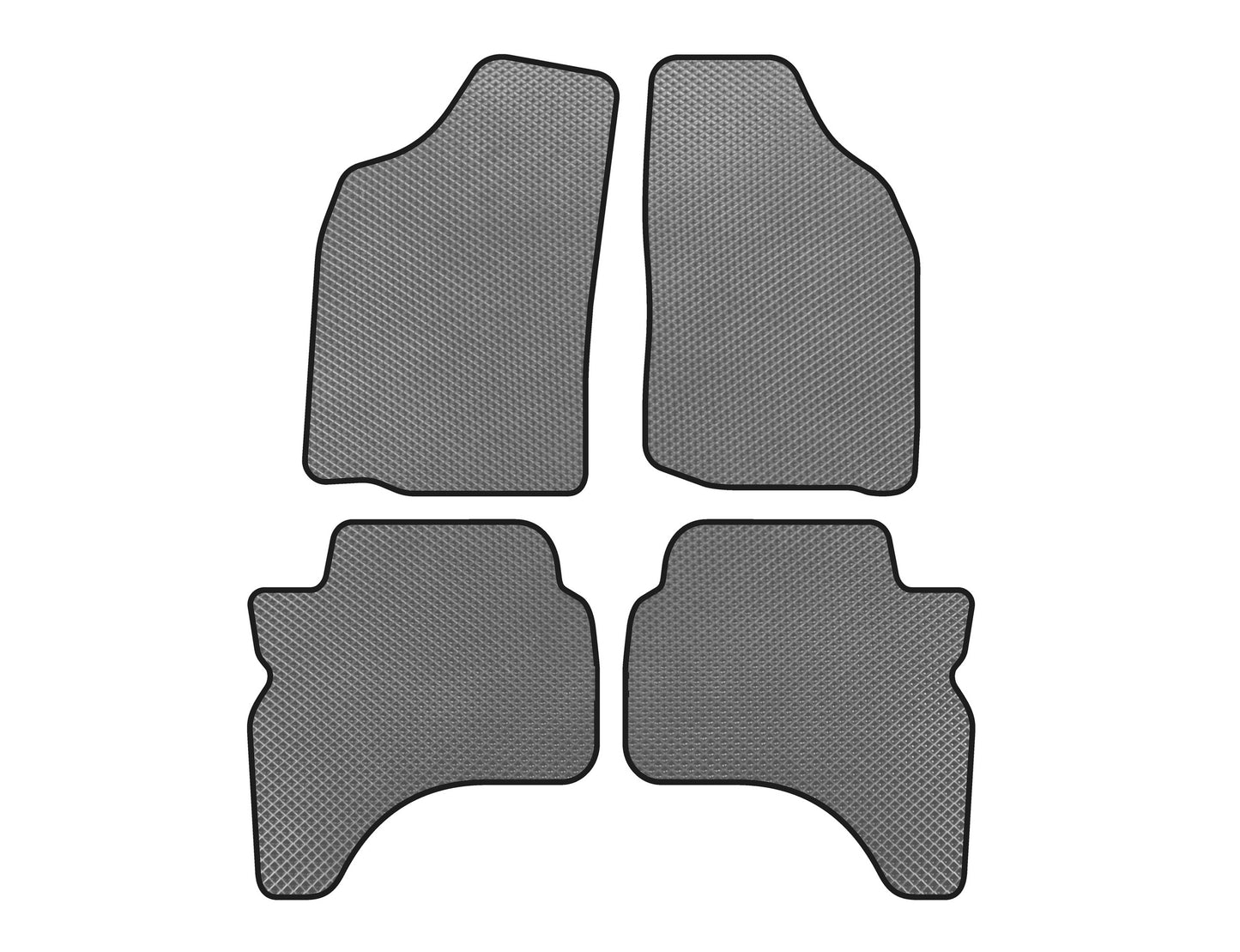 EVA Floor Mats (Gray) for Mitsubishi L200 1996-2006 - image 1
