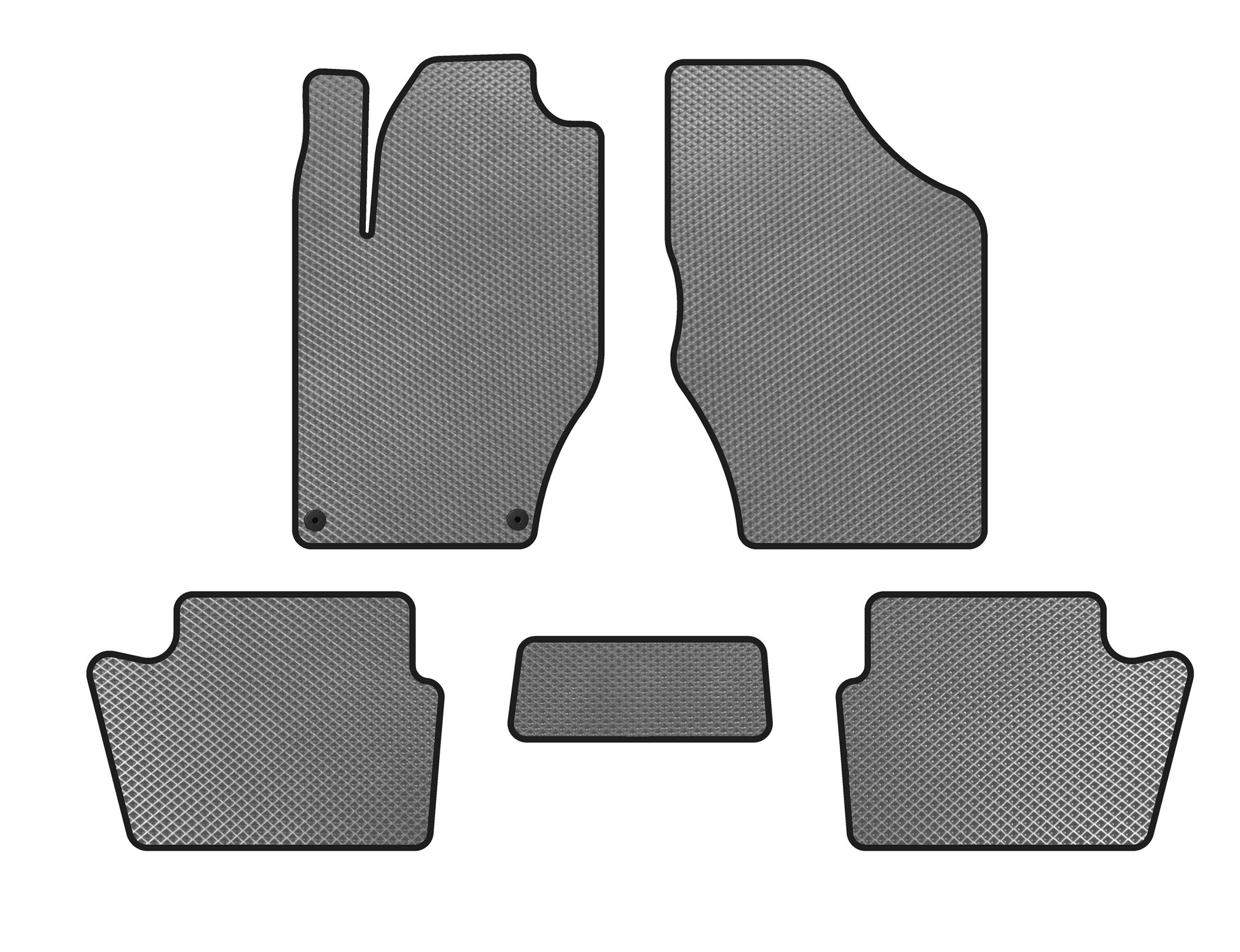EVA Floor Mats (HB, Pre-Facelift, Gray) for Citroen DS-4 2010-2015 - image 1