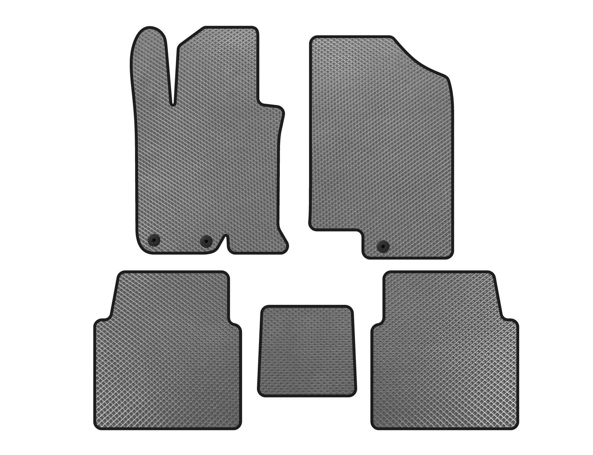 EVA Floor Mats V-1 (SD, Gray) for Kia Optima 2010-2016 - image 1