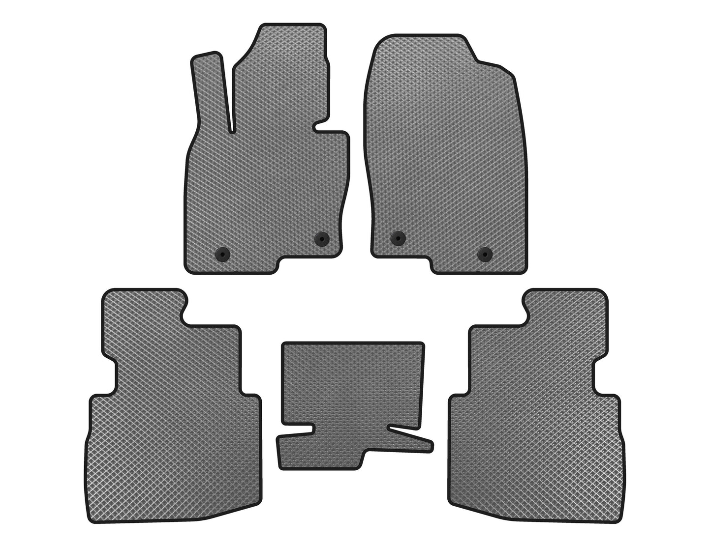 EVA Floor Mats (2 Rows, 7-Seater, Grey) for Mazda CX-9 2017- - image 1