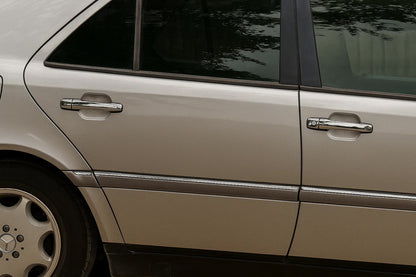 Chrome Door Handle Covers (4 pcs, Stainless Steel) for Mercedes C-class W202 1993-2001 - image 2