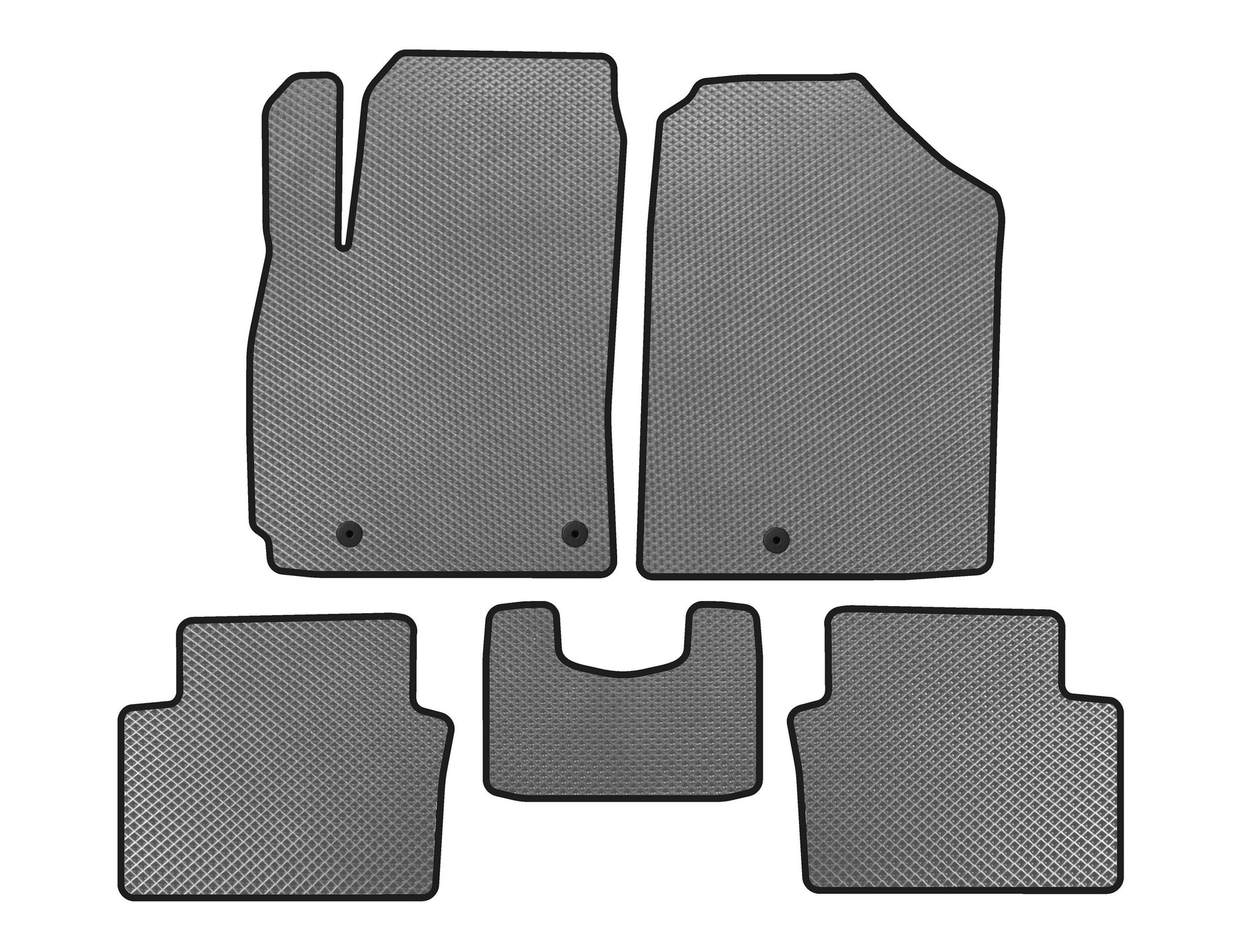 EVA Floor Mats (Coupe, Gray) for Hyundai Veloster 2018-2022 - image 1