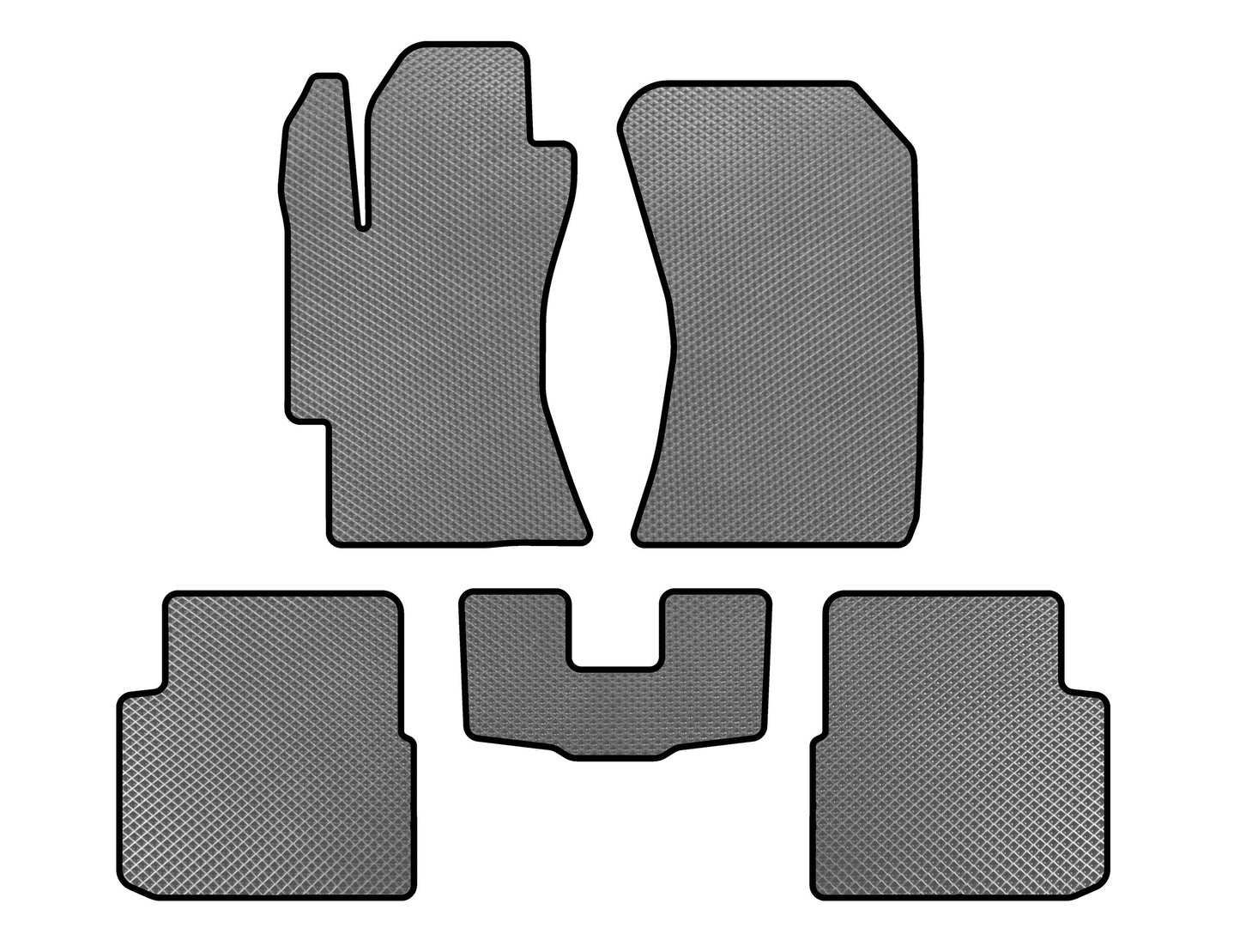 EVA Floor Mats (HB, Gray) for Subaru Impreza 2007-2011 - image 1