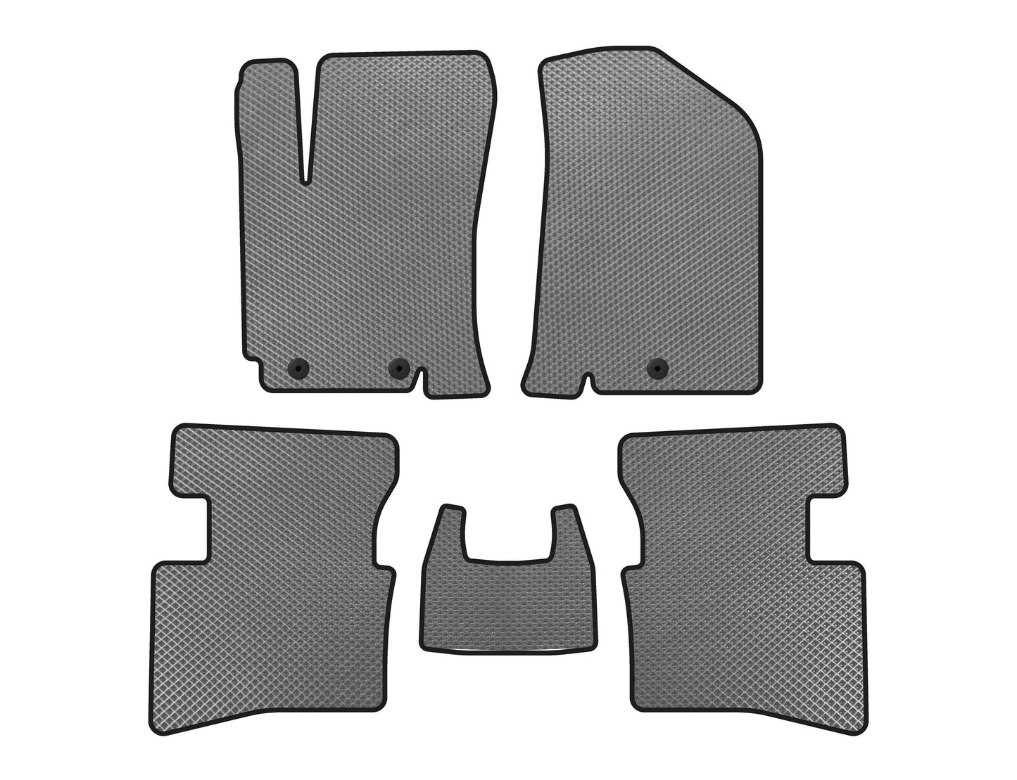 EVA Floor Mats V2 (Gray) for Kia Rio 2012-2017 - image 1