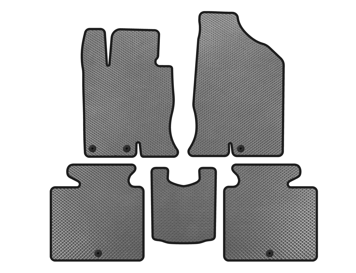 EVA Floor Mats (SD, Petrol, Gray) for Hyundai Grandeur 2011-2017 - image 1