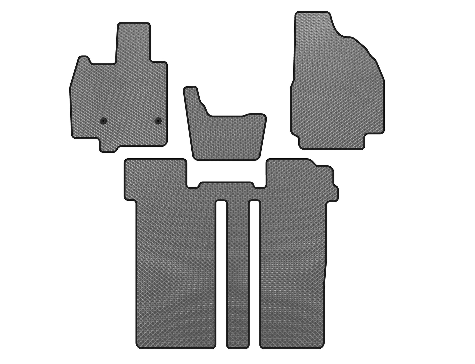 EVA Floor Mats (2 Rows, 6-Seater, Grey) for Toyota Previa 2006-2019 - image 1