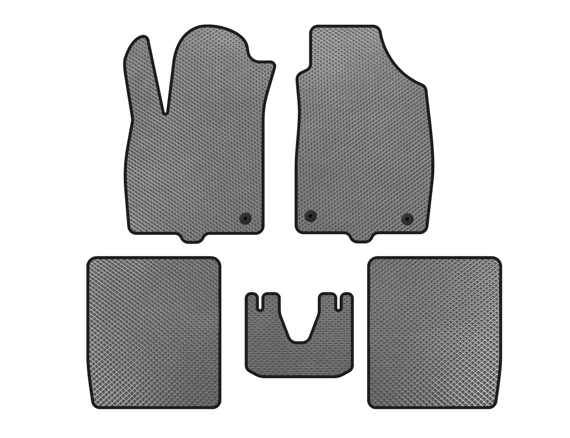 EVA Floor Mats (Gray) for Fiat Panda 2003-2011 - image 1