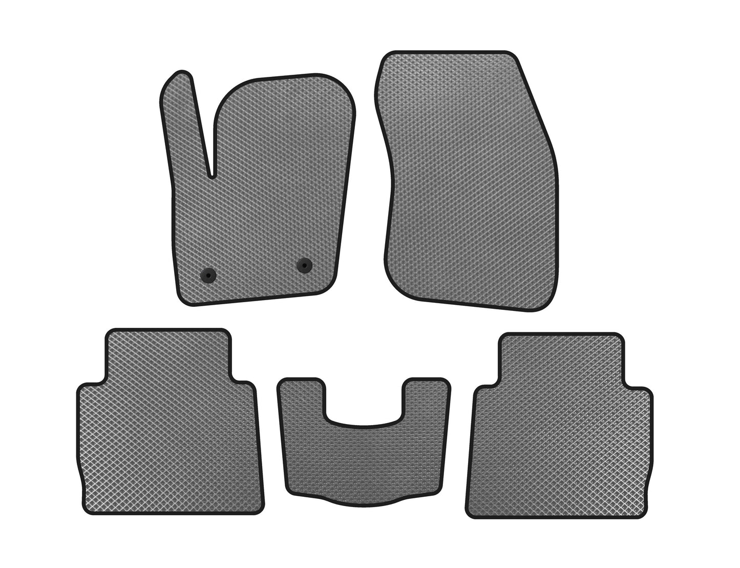 EVA floor mats (2012-2016, SD, Gray) for Ford Fusion 2012-2020 - image 1